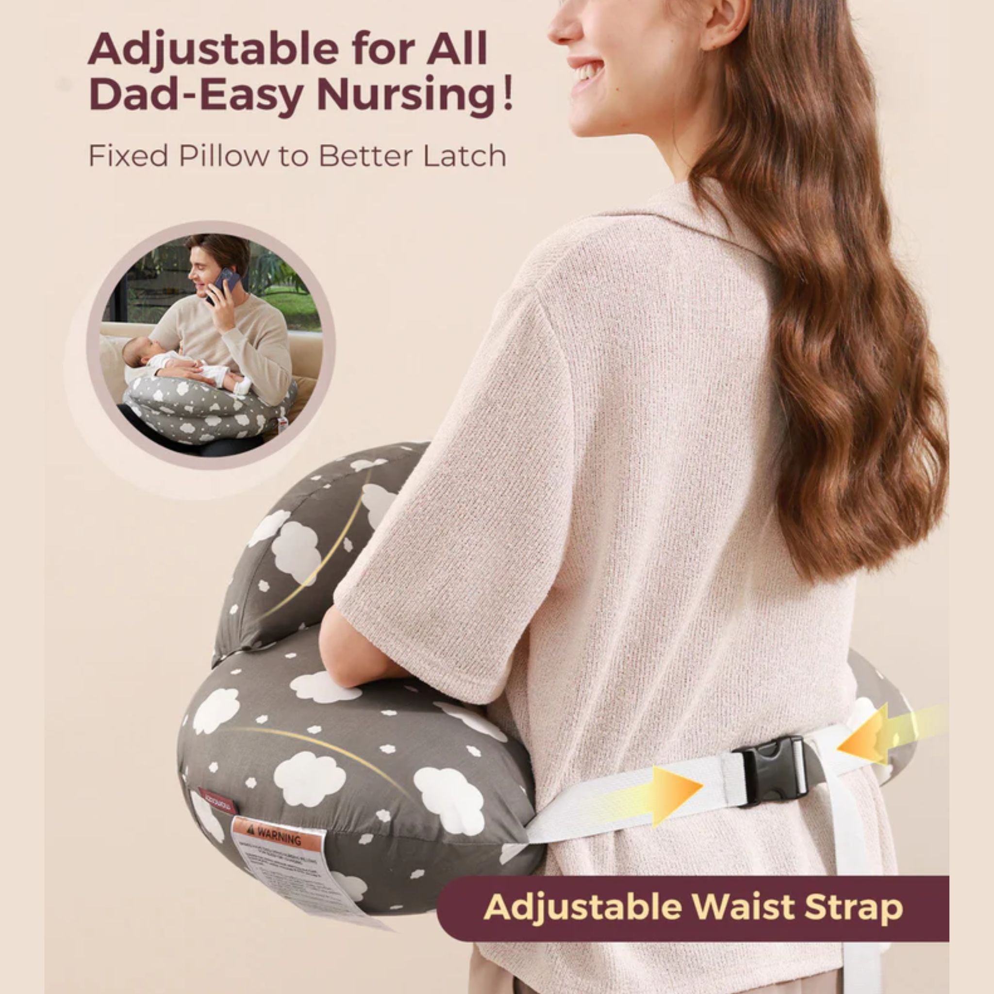 Momcozy Adjustable Nursing Pillow