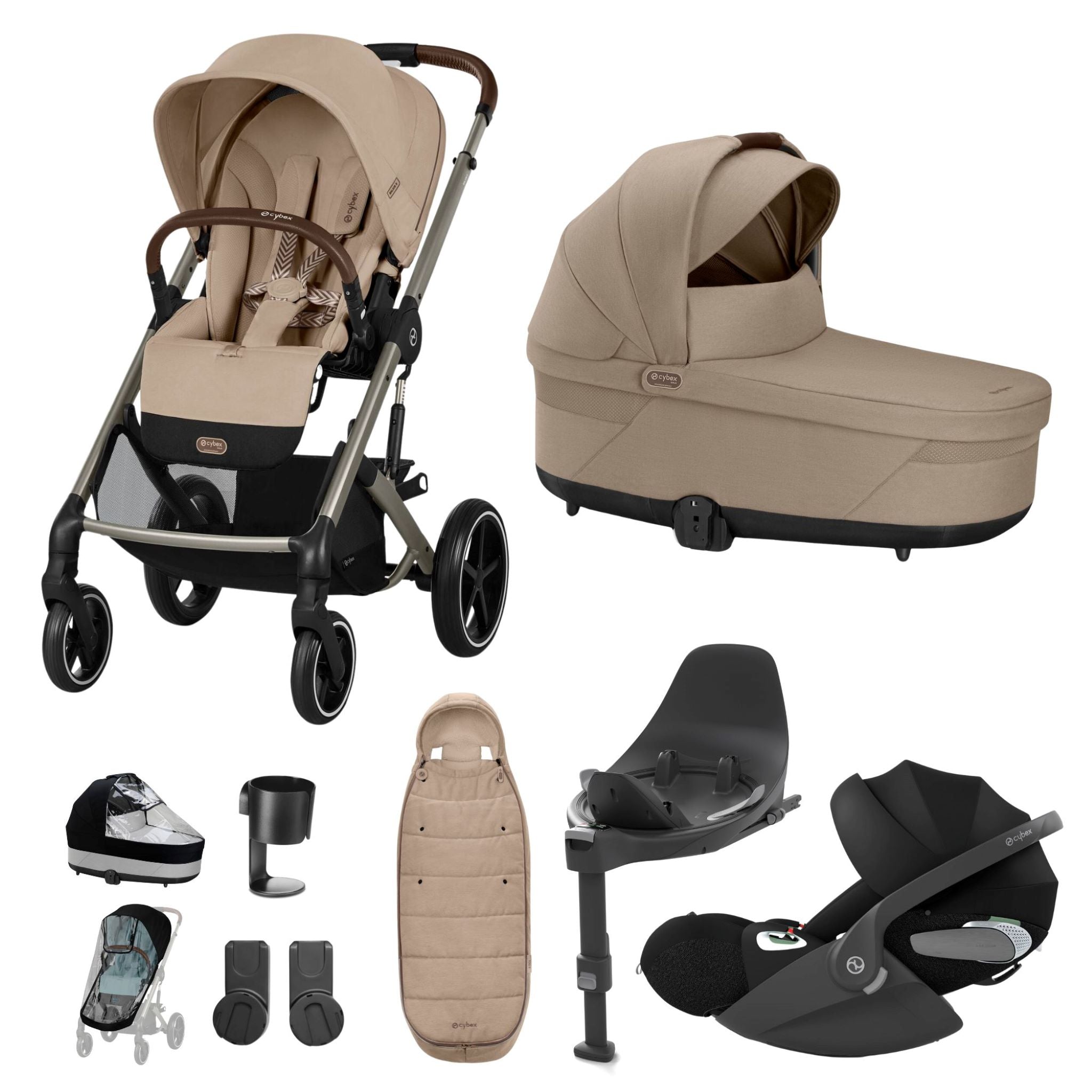 Cybex Balios Bundle with Cybex Cloud T i-Size Rotating Car Seat & Base (10 Pieces)