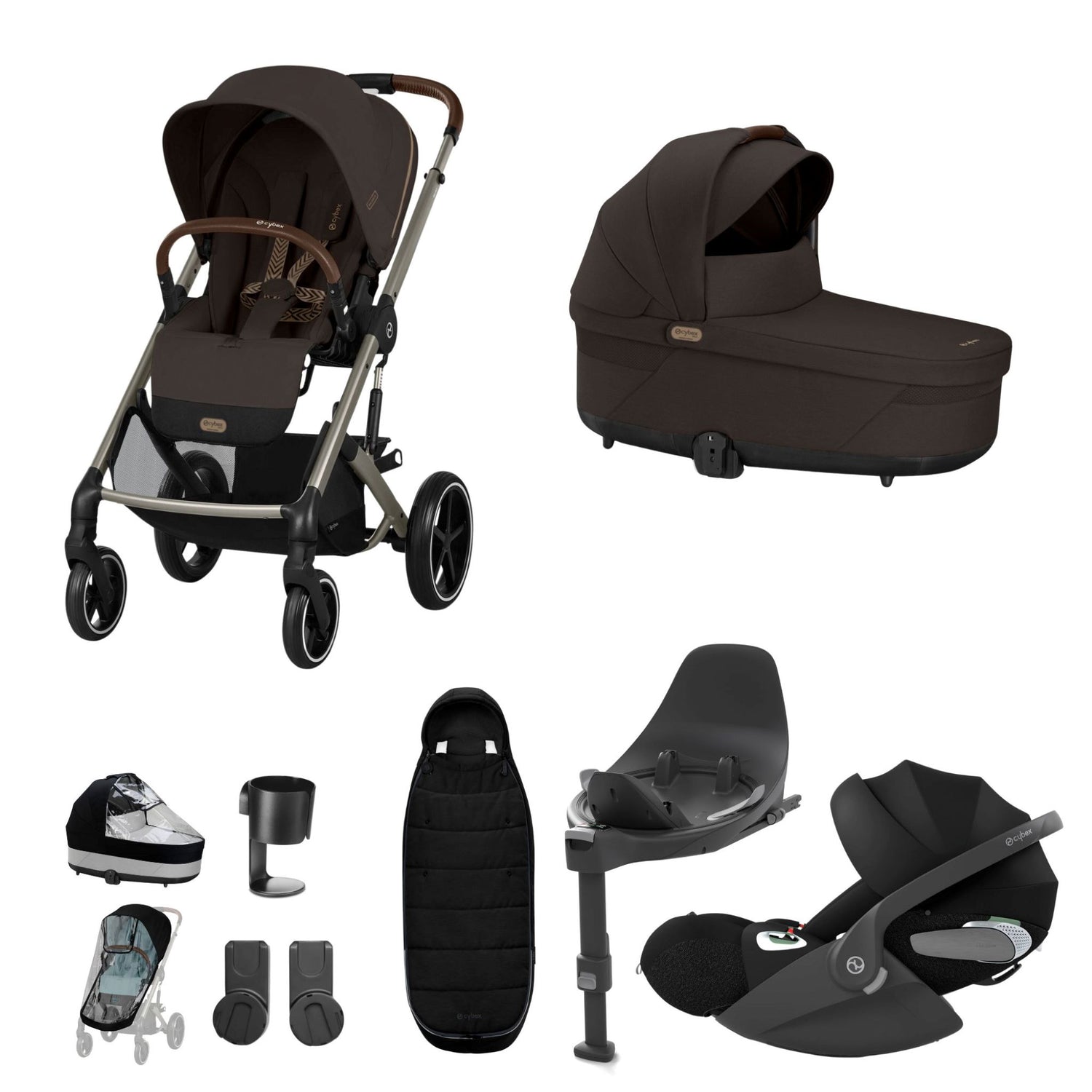 Cybex Balios Bundle with Cybex Cloud T i-Size Rotating Car Seat & Base (10 Pieces)