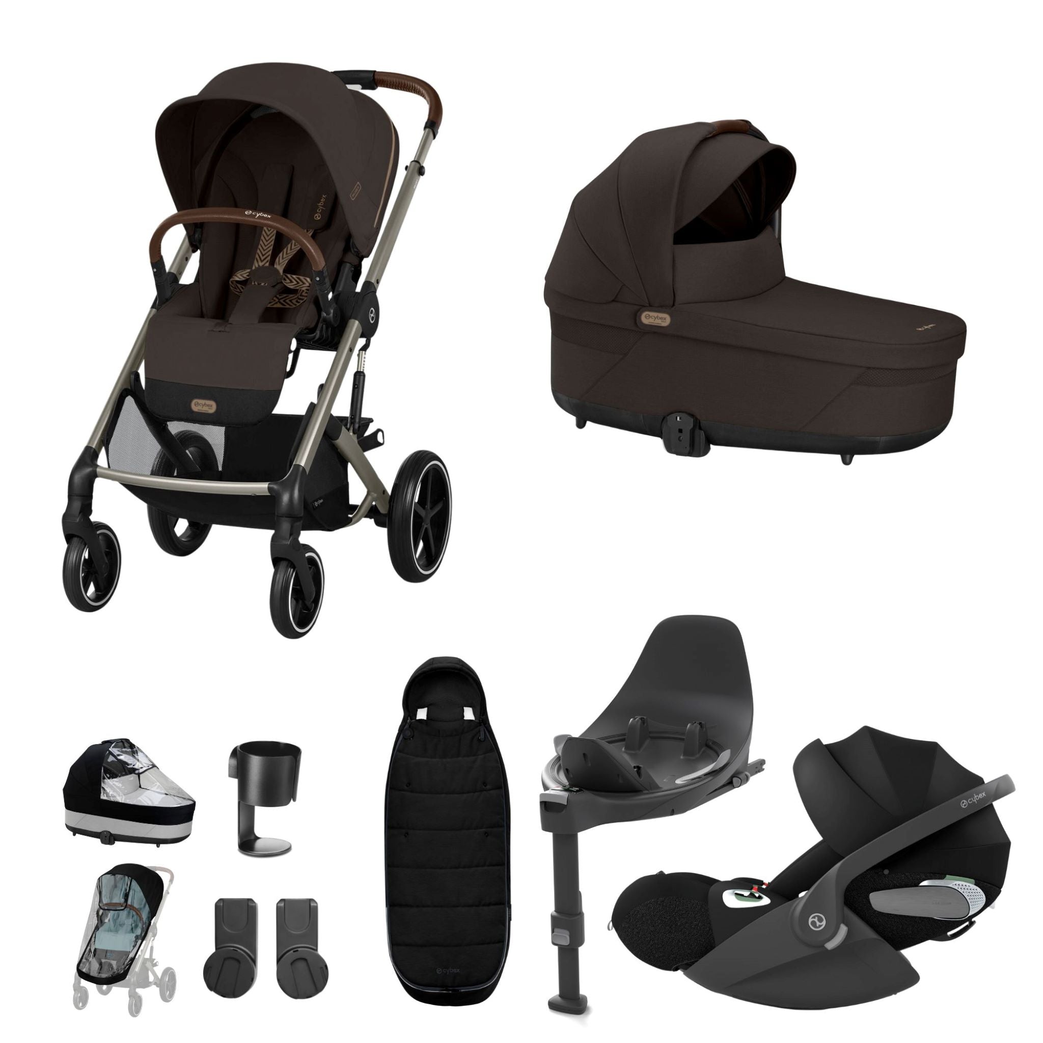 Cybex Balios Bundle with Cybex Cloud T i-Size Rotating Car Seat & Base (10 Pieces)