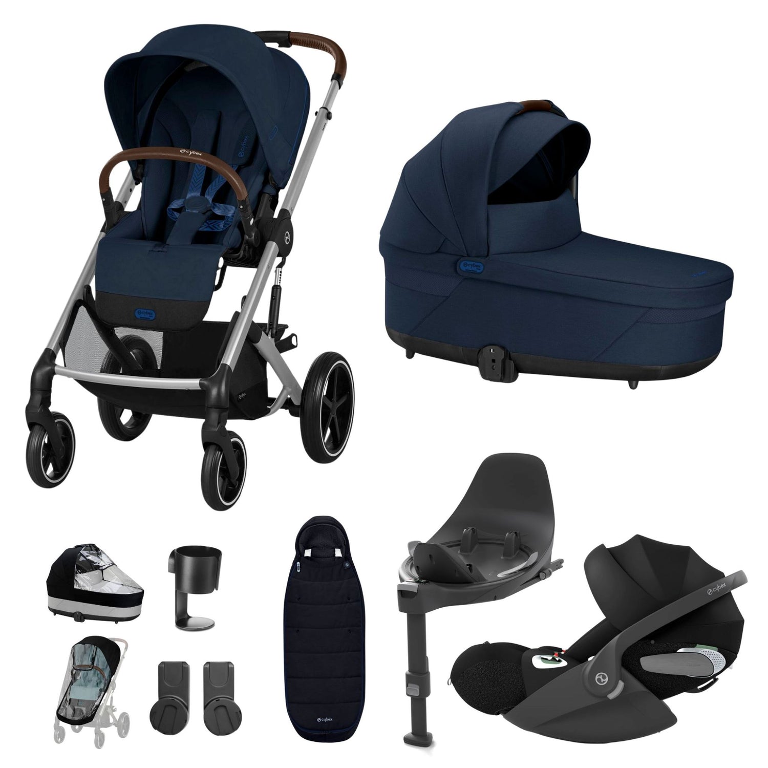 Cybex Balios Bundle with Cybex Cloud T i-Size Rotating Car Seat & Base (10 Pieces)