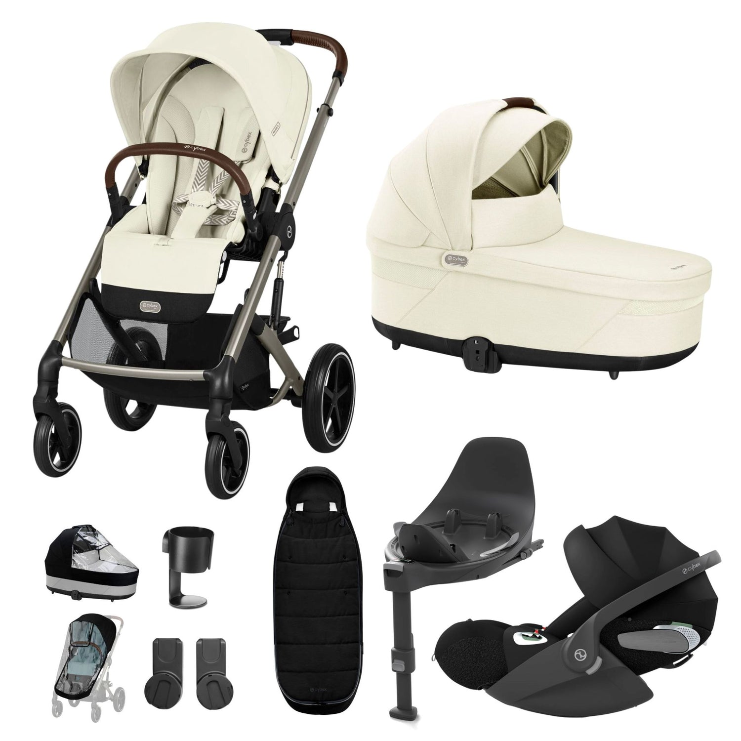 Cybex Balios Bundle with Cybex Cloud T i-Size Rotating Car Seat & Base (10 Pieces)