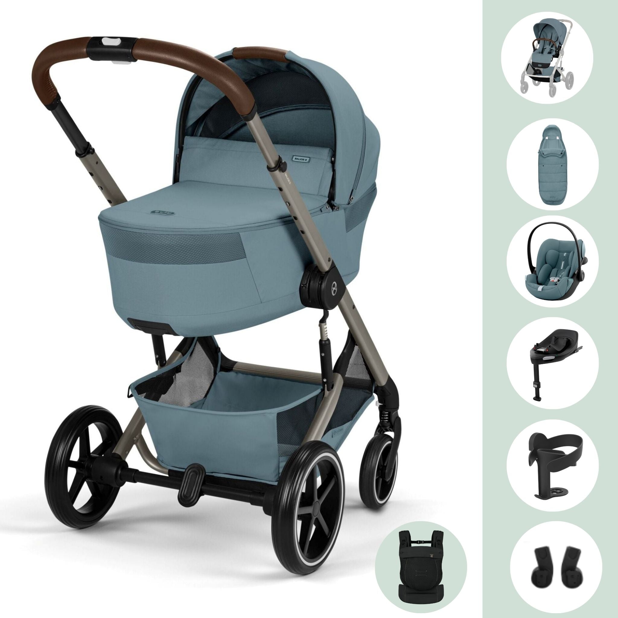 Cybex Balios S Lux Stormy Blue Ultimate Bundle
