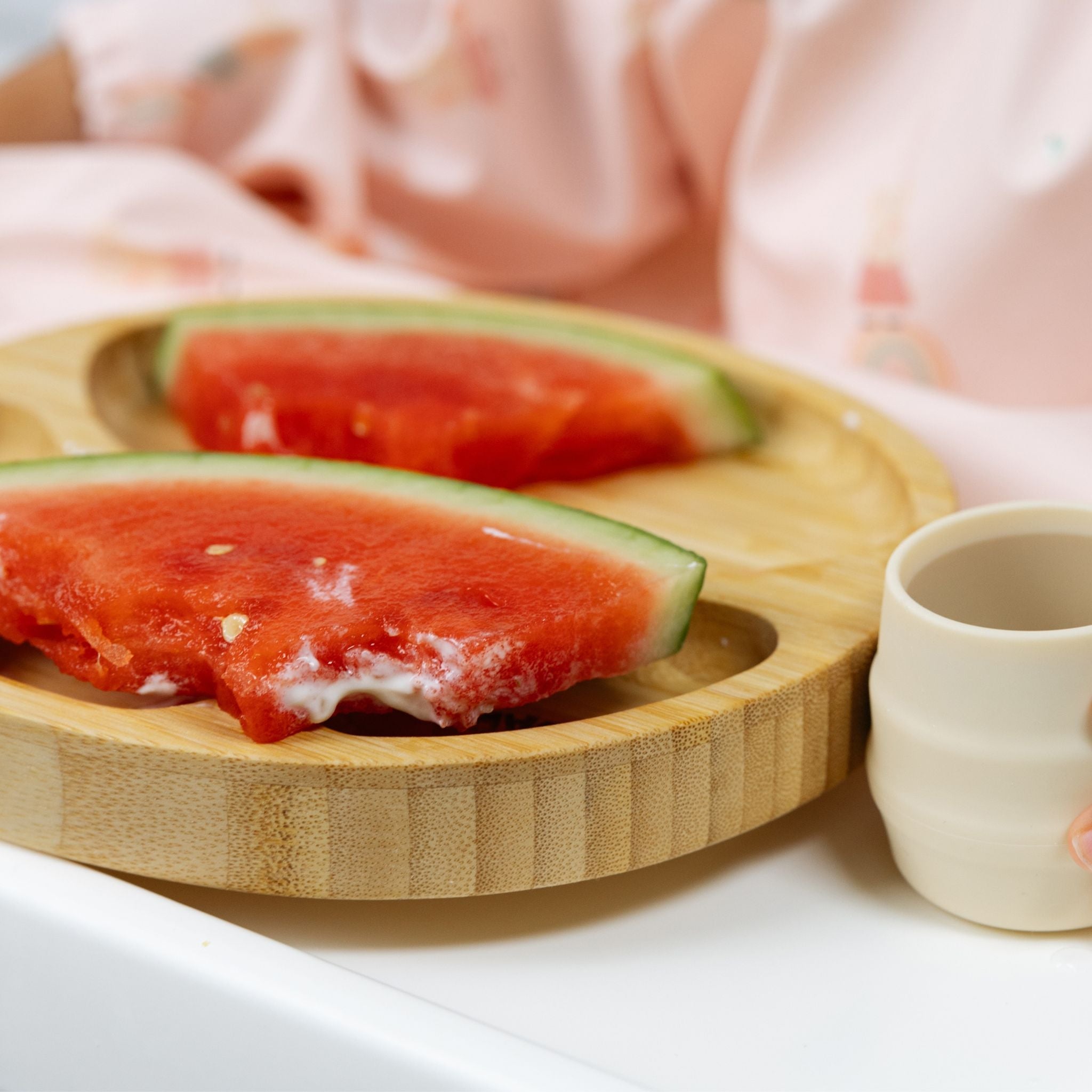 Bibado Bamboo Suction Divider Plate