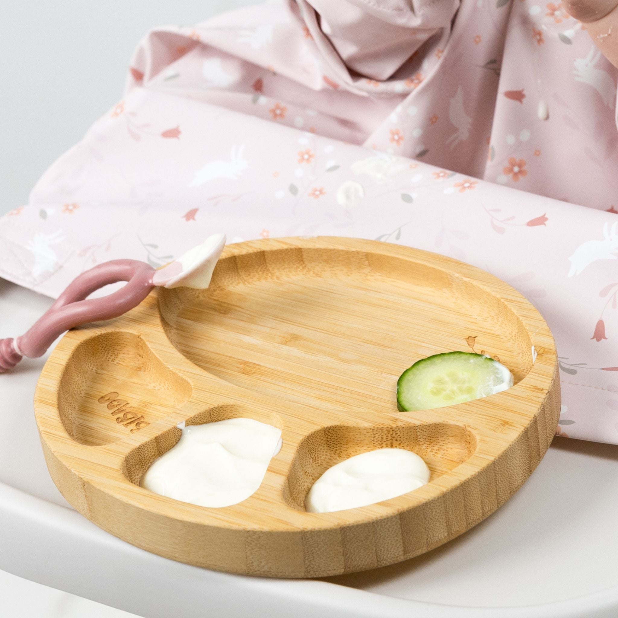 Bibado Bamboo Suction Divider Plate