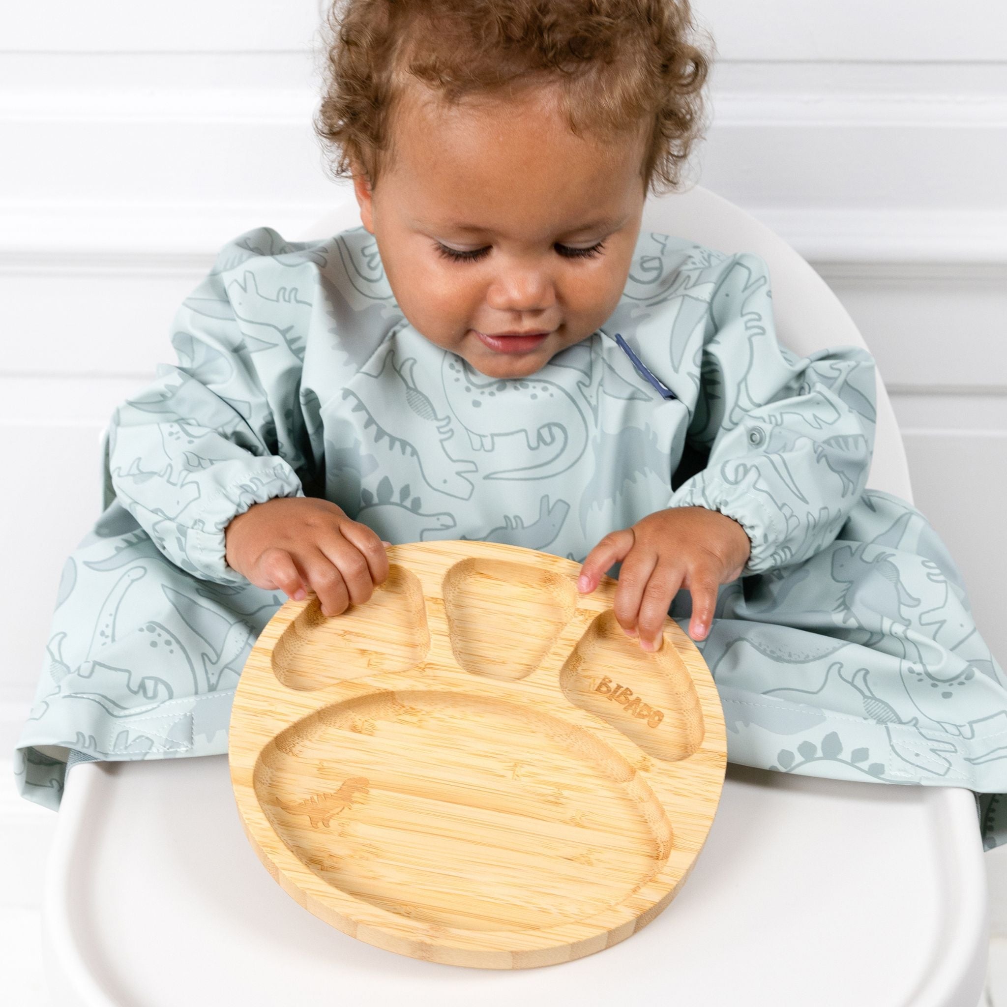 Bibado Bamboo Suction Divider Plate