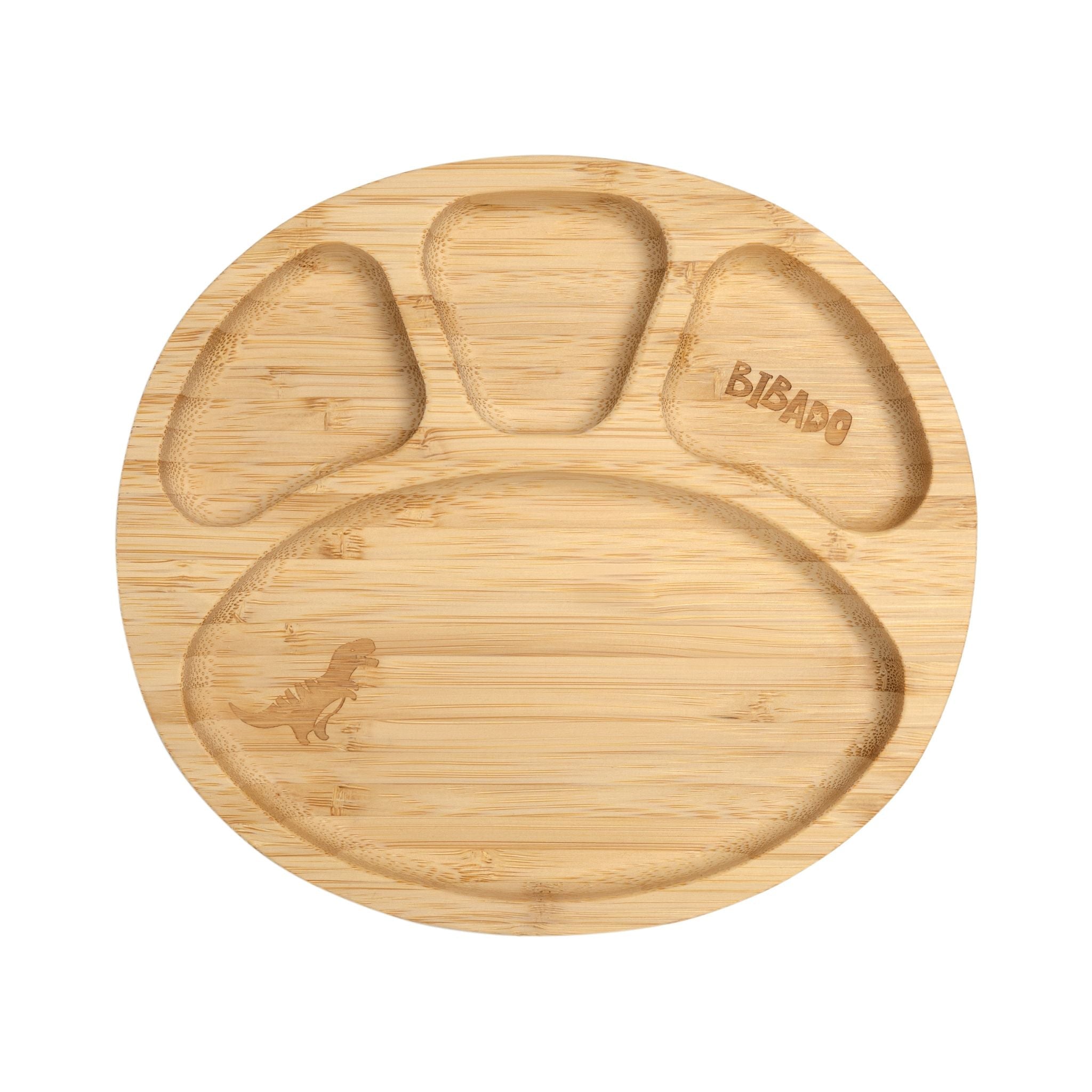 Bibado Bamboo Suction Divider Plate