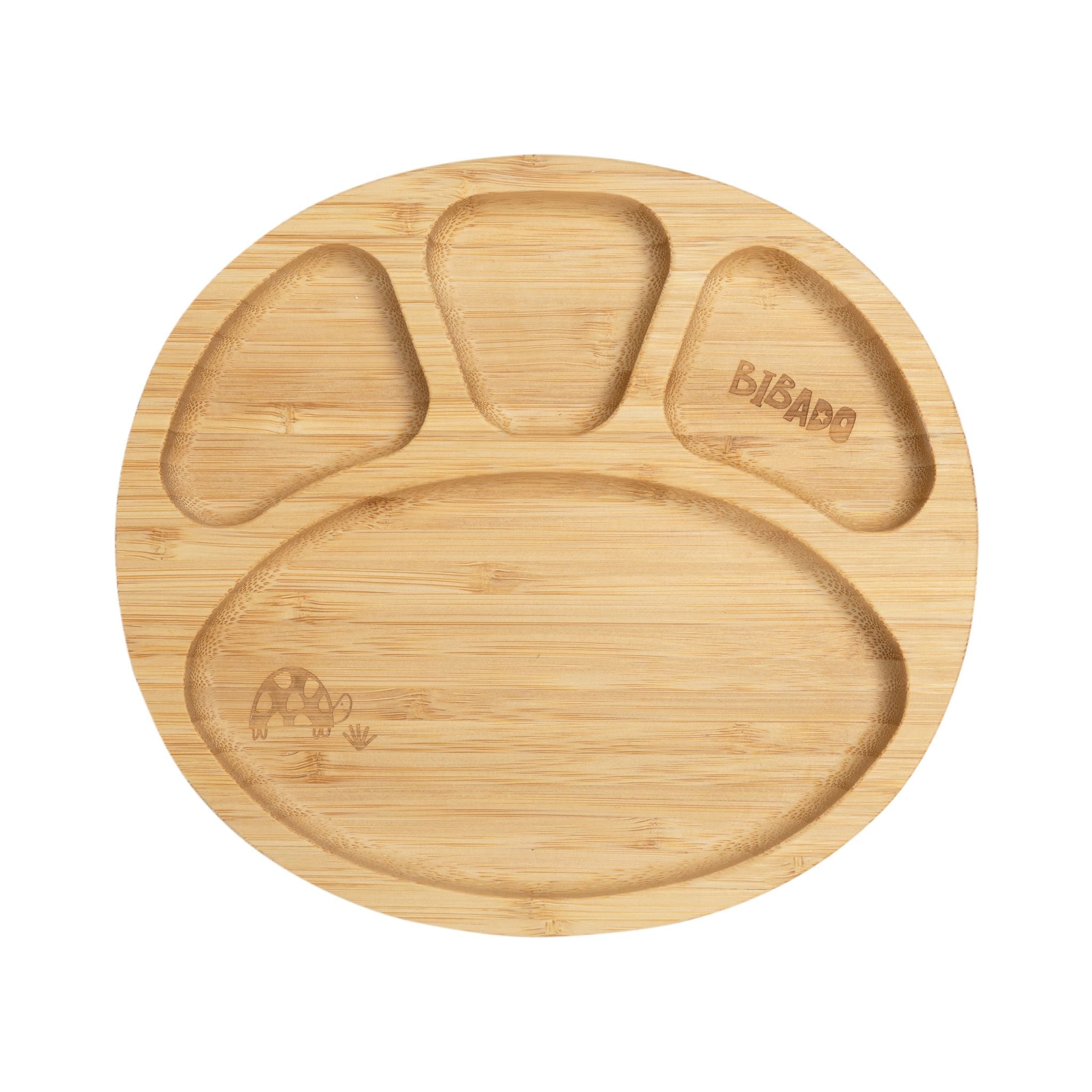 Bibado Bamboo Suction Divider Plate