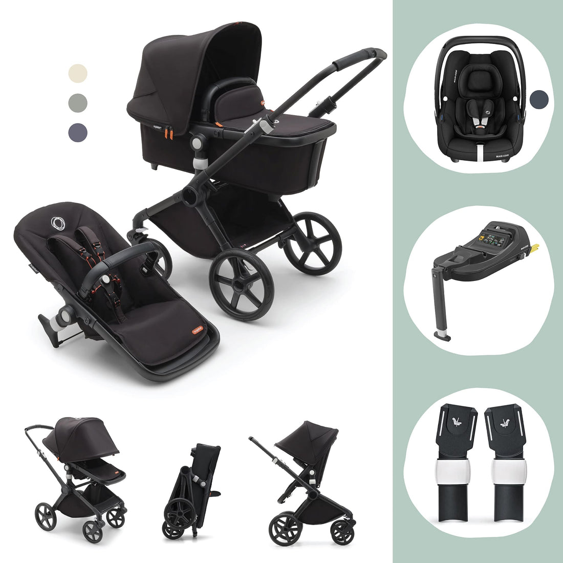 Bugaboo Fox Cub with Maxi Cosi Cabriofix Bundle