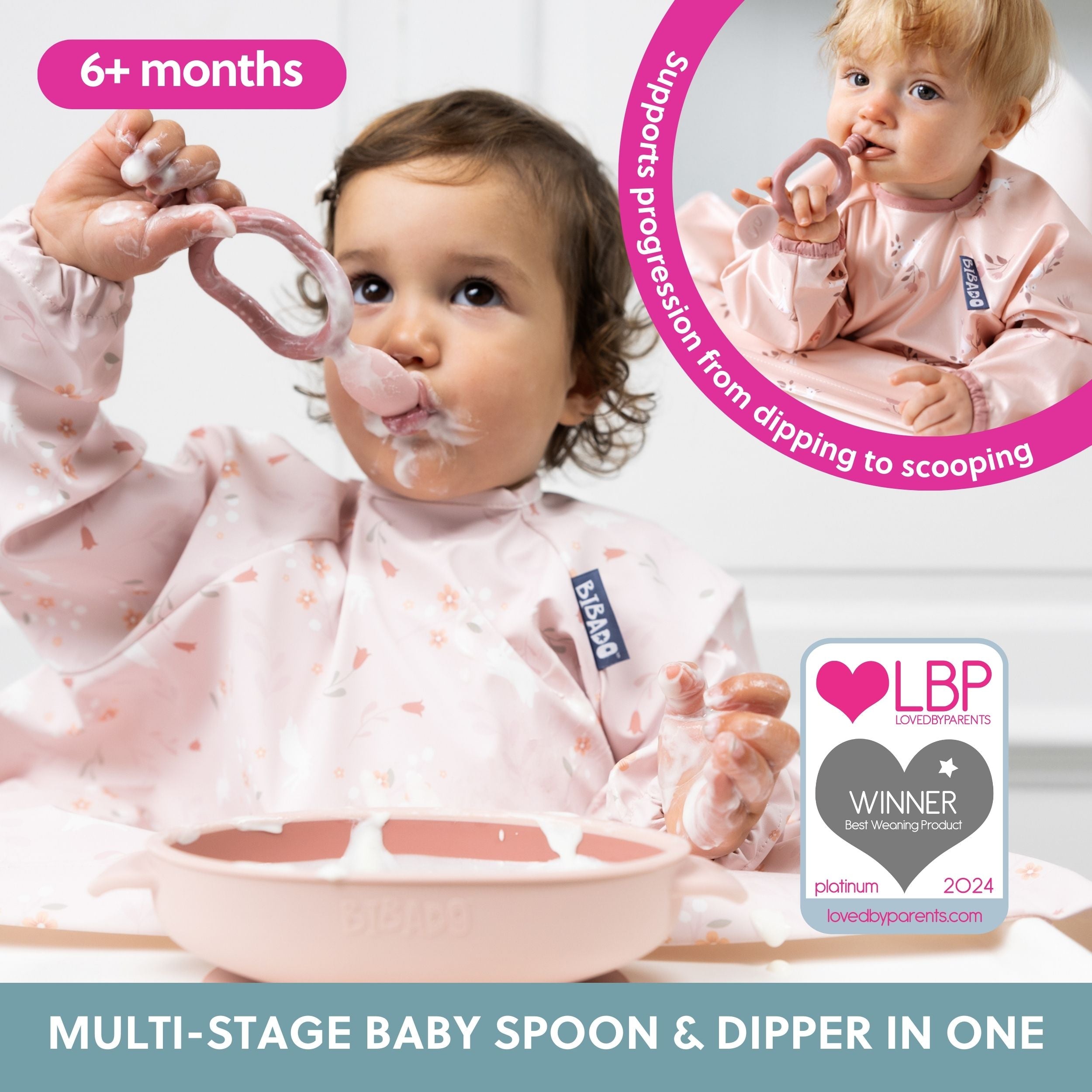 Bibado Dippit™ Baby Weaning Spoons 2-Pack