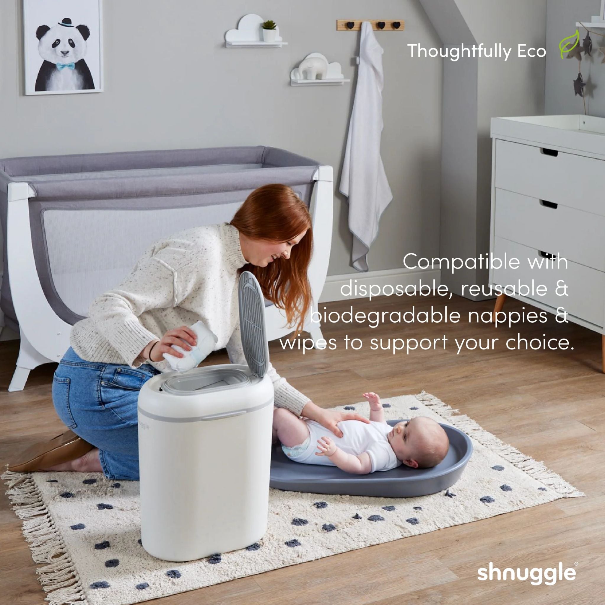 Shnuggle Eco-Touch Nappy Bin