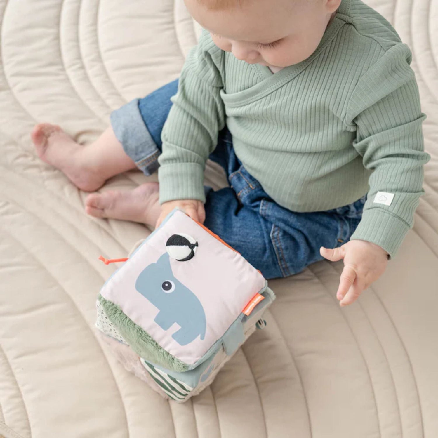 DonebyDeer Fold-Out Sensory Cube Deer Friends