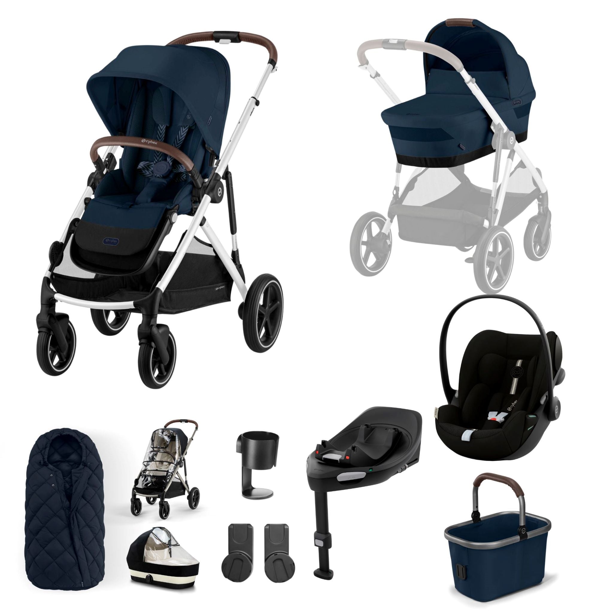 Cybex Gazelle Bundle with Cloud G Car Seat & Base G. (11 pieces)