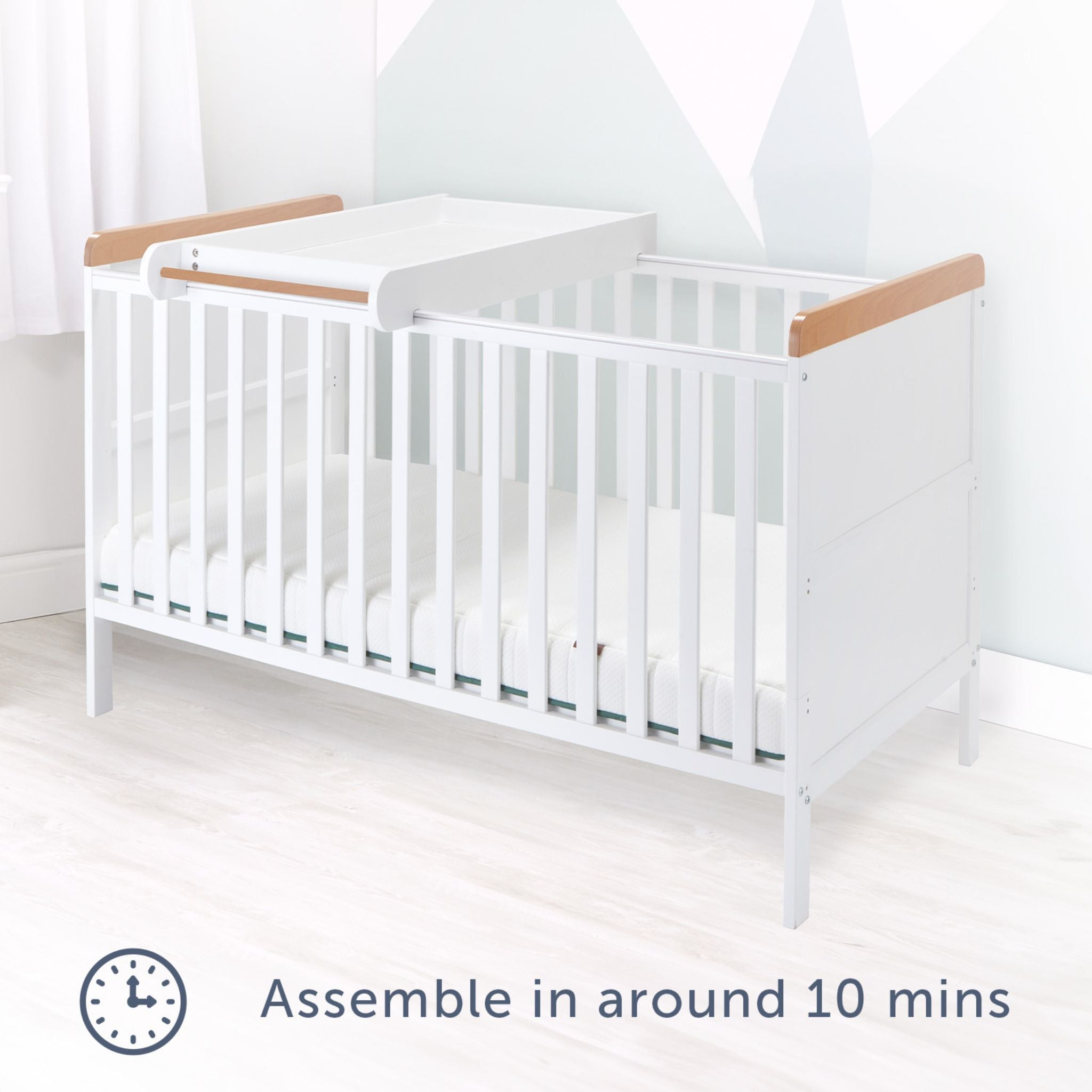 Baby Elegance Haddington Cot Bed with Changing Unit