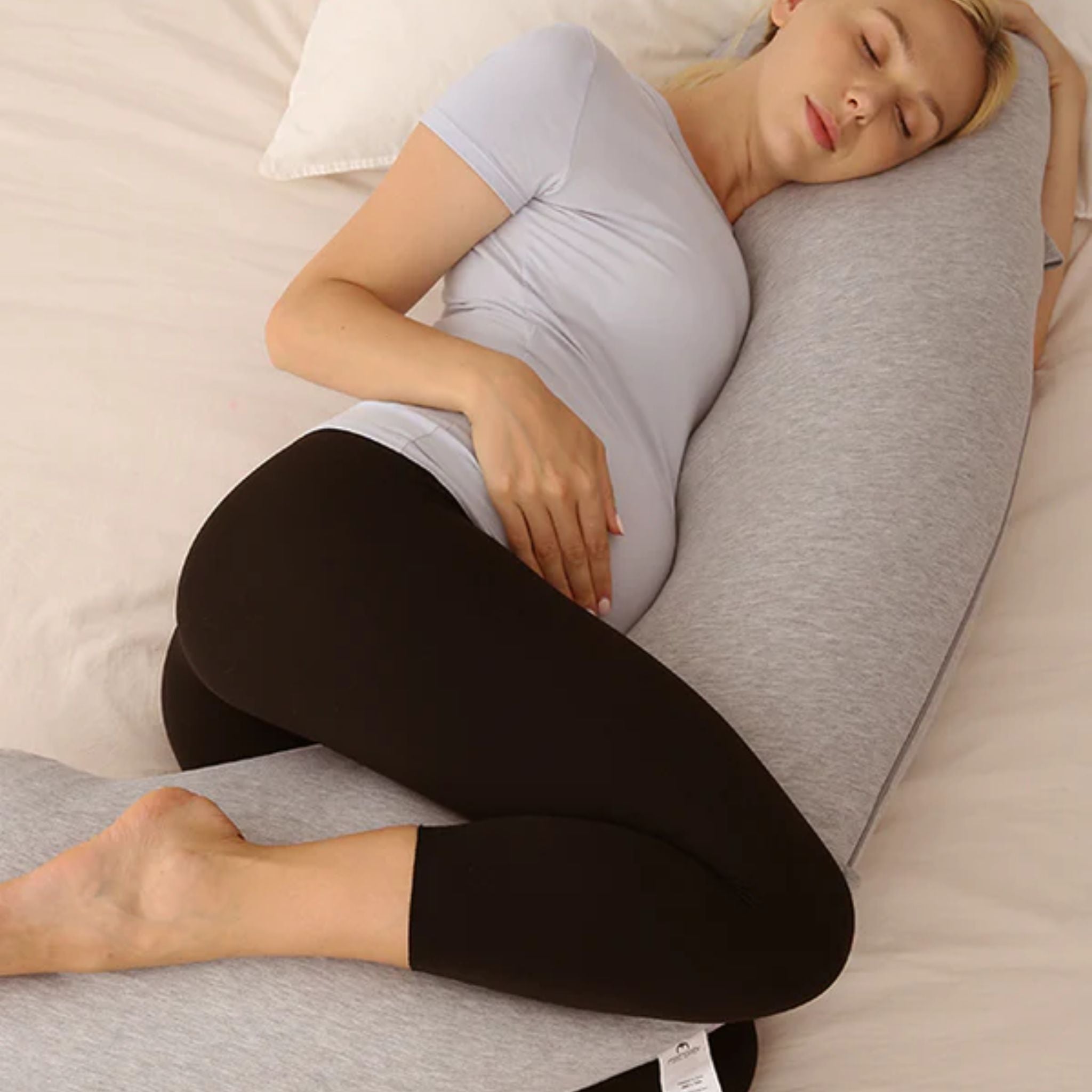 Momcozy J-Shaped Maternity Body Pillow