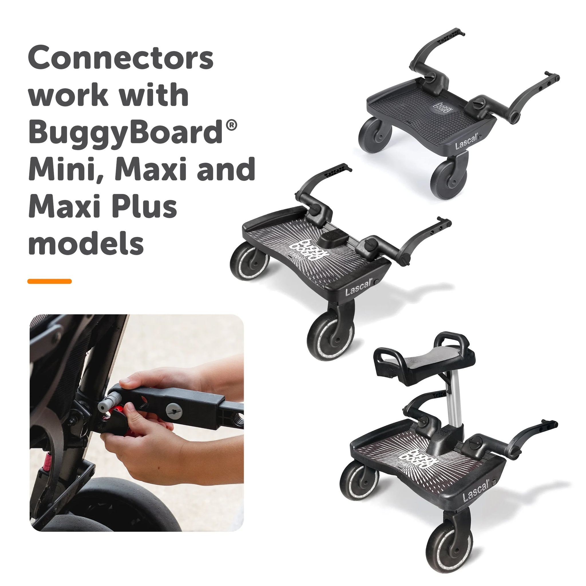 Lascal Buggy Board Universal Connector Kit | LittleBe