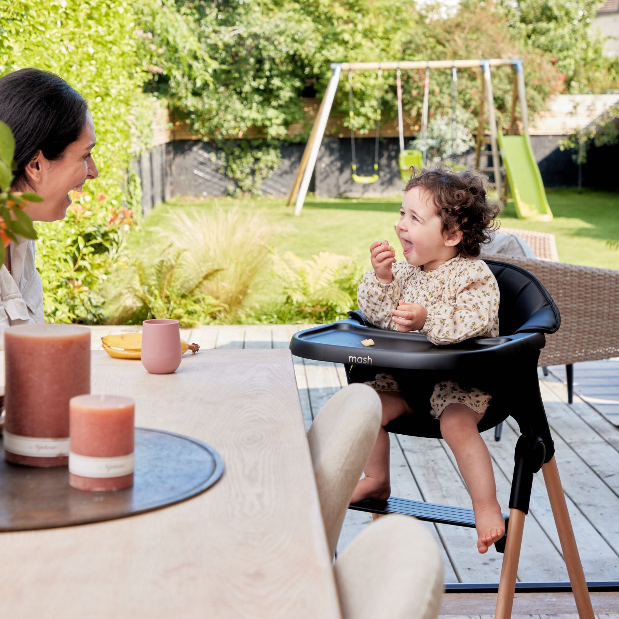 Baby Elegance Mash High Chair Bundle - Black