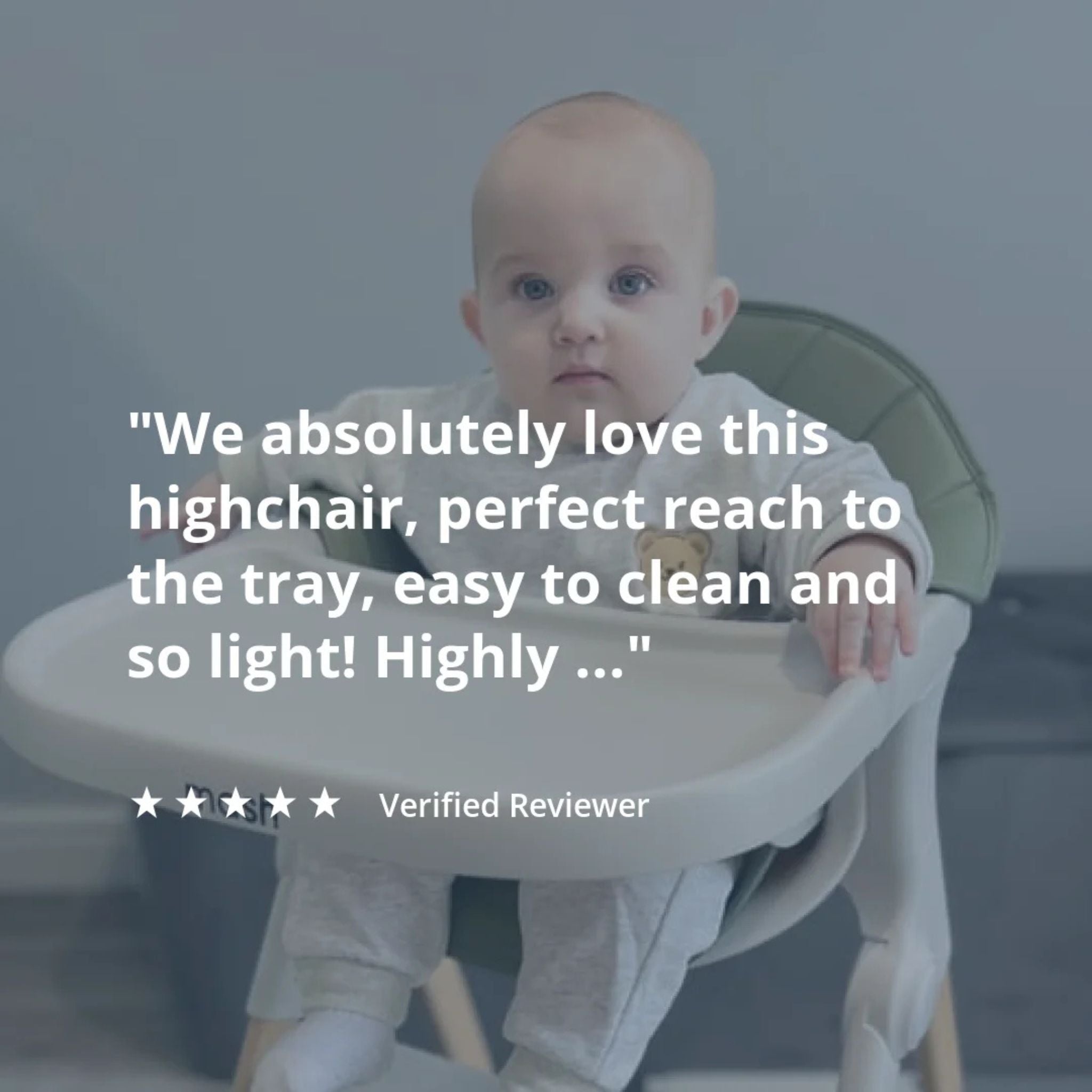 Baby Elegance Mash High Chair Bundle - Sage