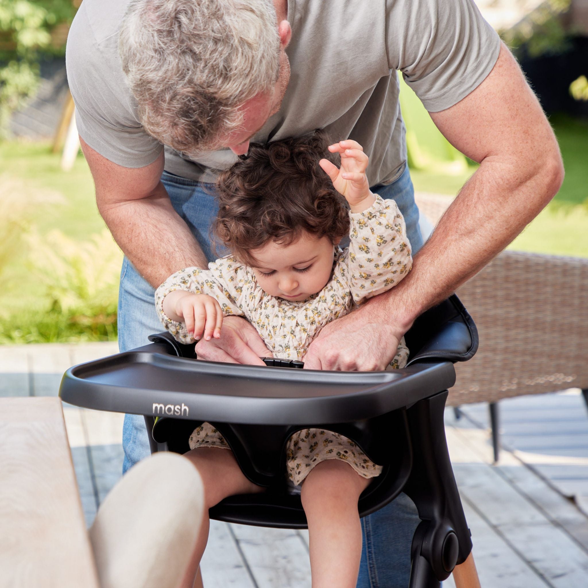 Baby Elegance Mash High Chair Bundle - Black