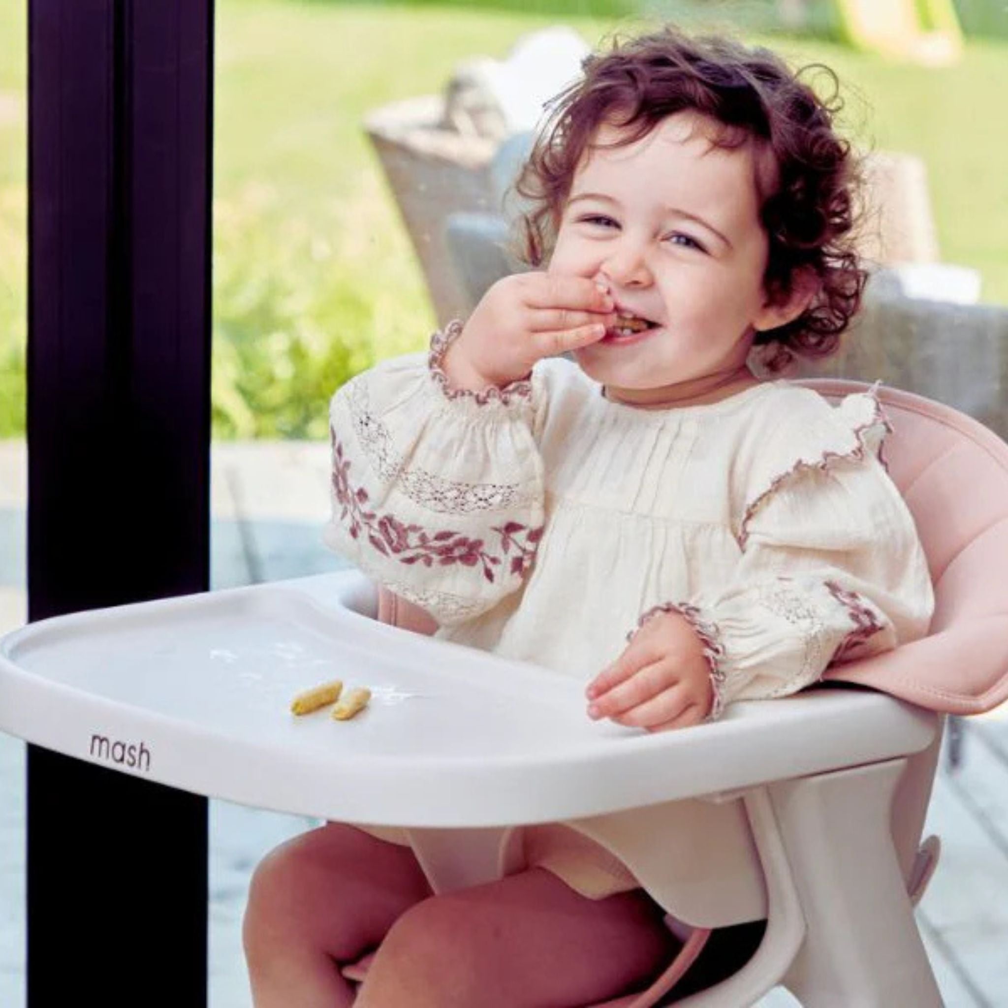 Baby Elegance Mash High Chair Bundle - White