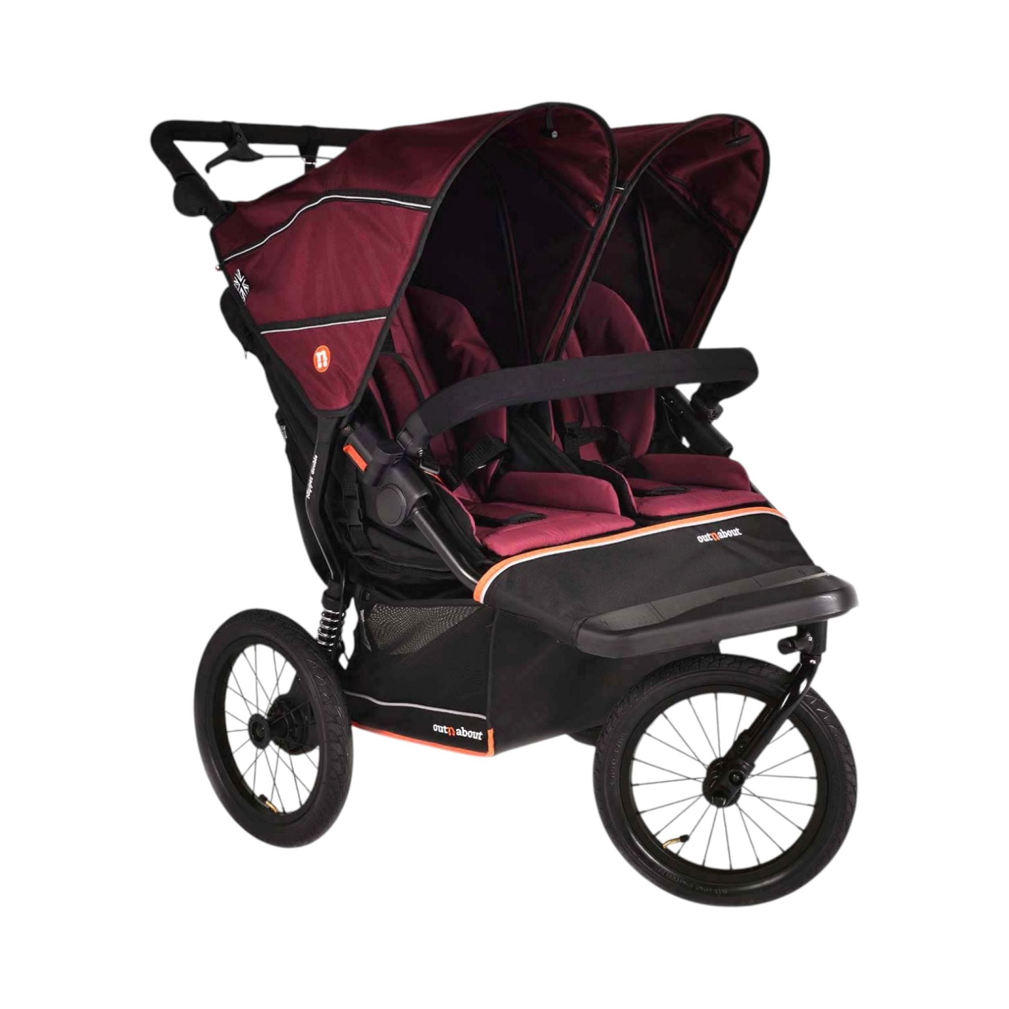 OutnAbout Nipper Double V6 Plus Pushchair