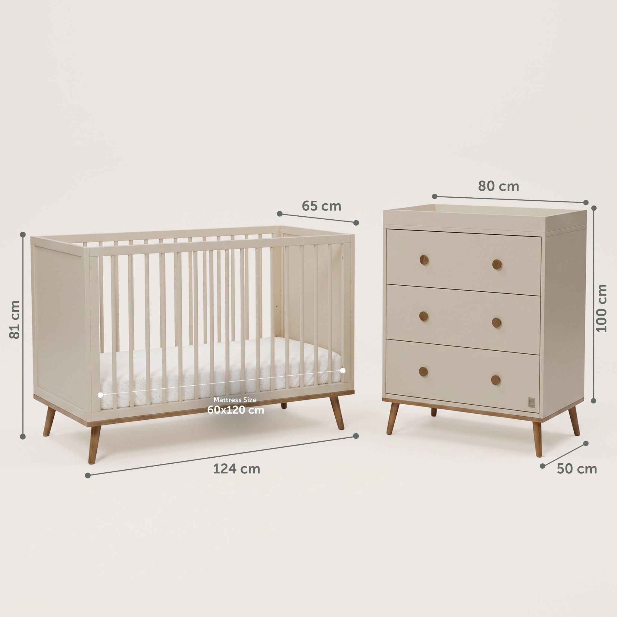 Baby Elegance Ollie Cot & Chest of Drawers Bundle