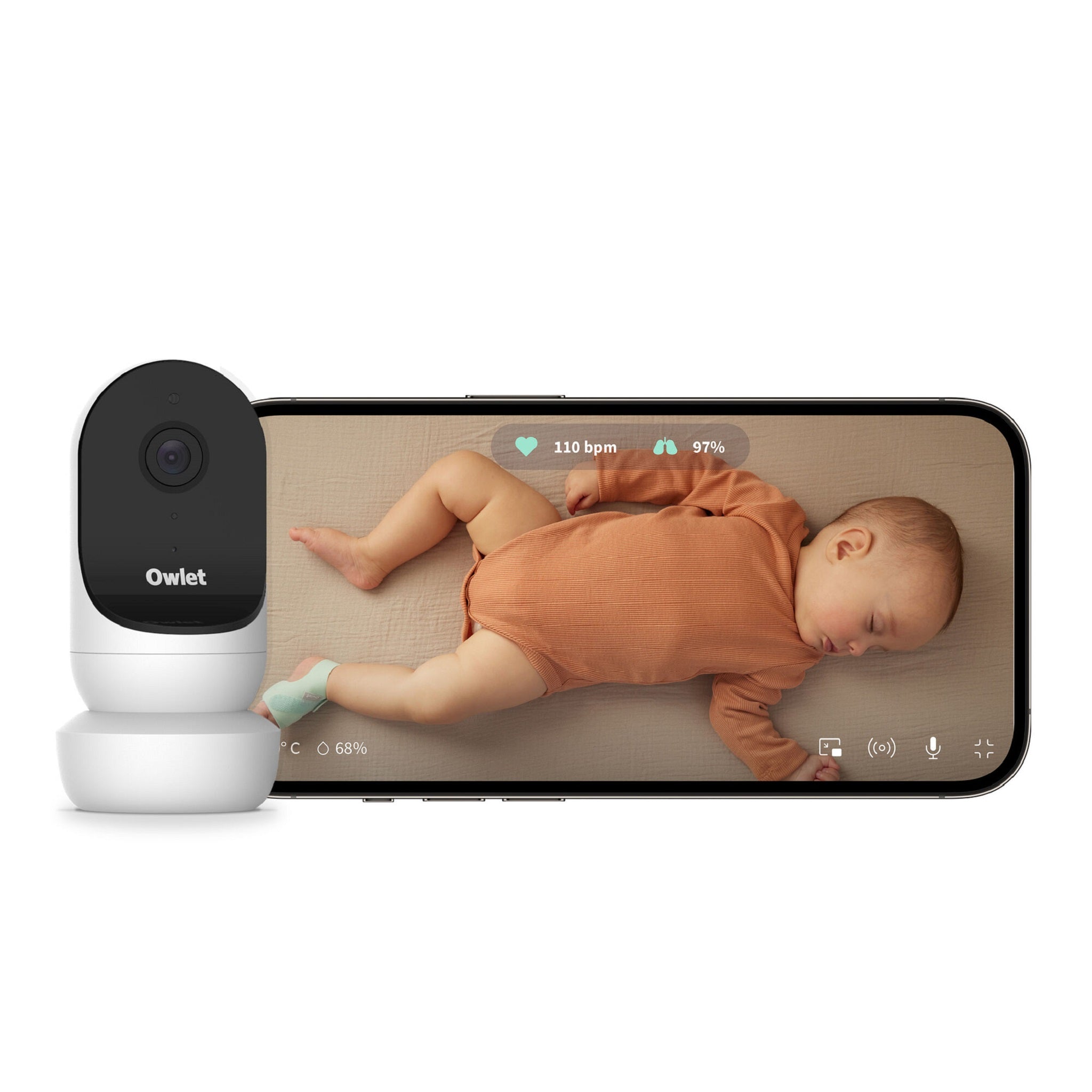 Owlet Cam 2 Baby Monitor White