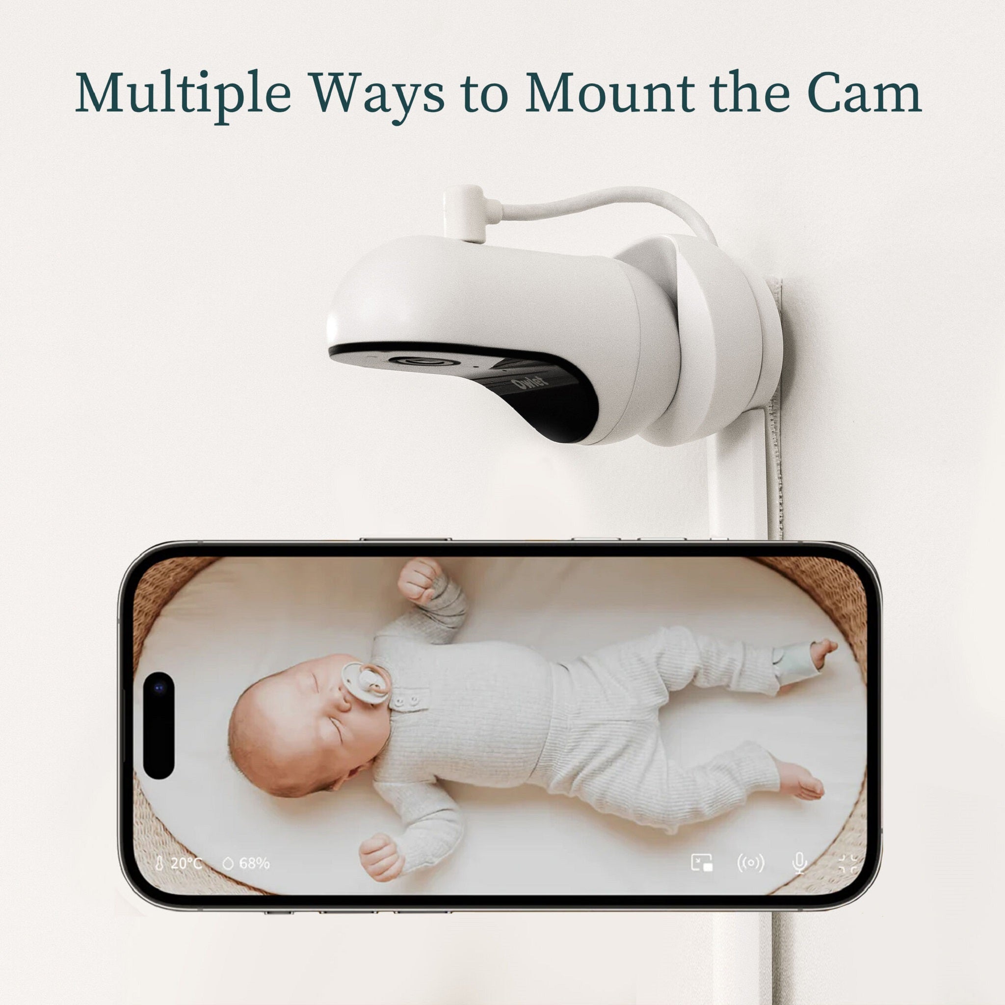 Owlet Cam 2 Baby Monitor White
