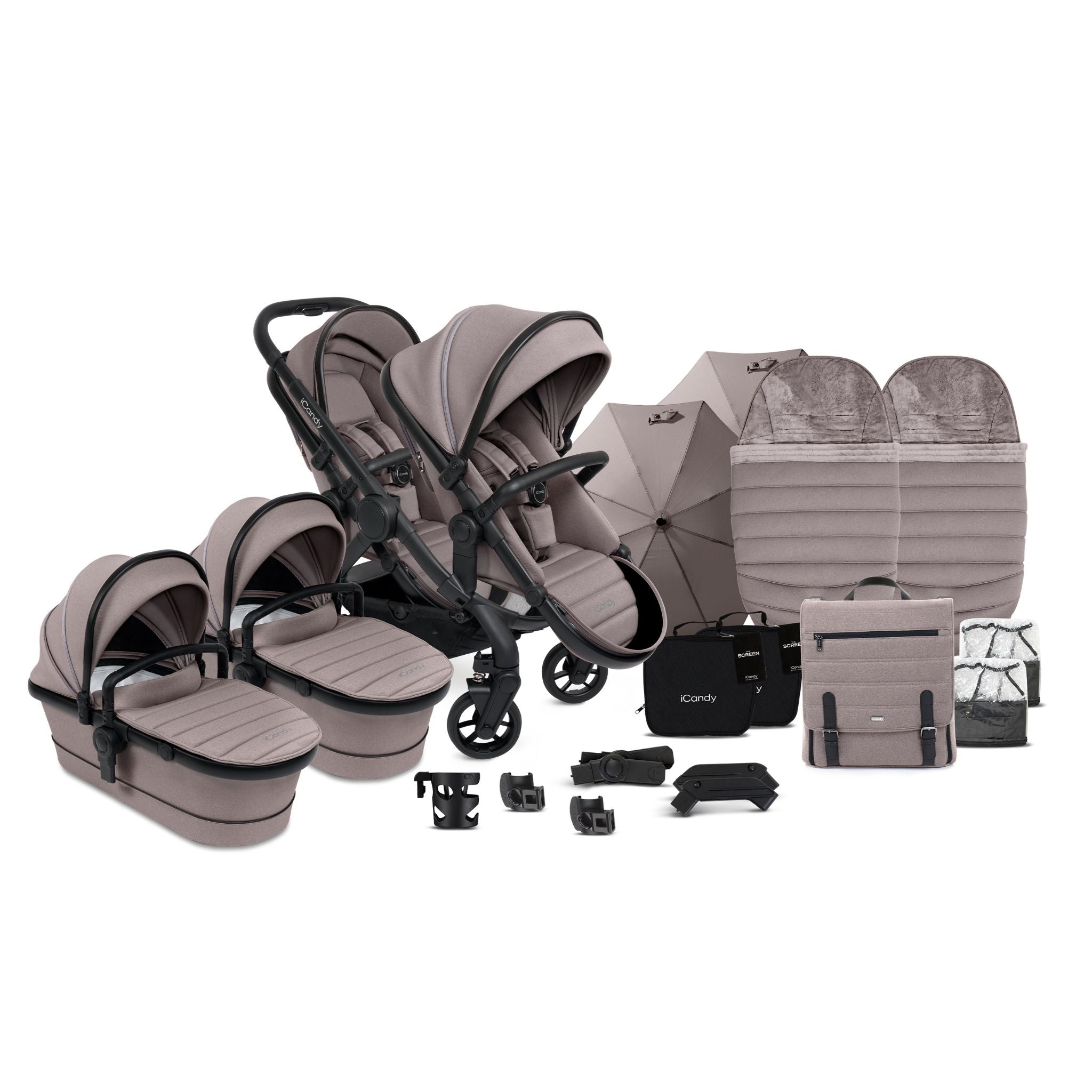 iCandy Peach 7 Porcini Twin Complete Bundle