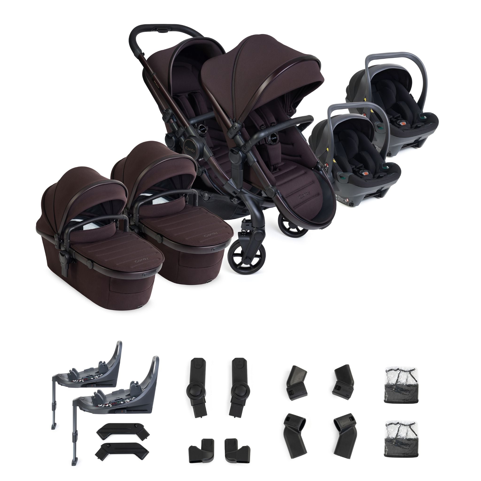 iCandy Peach 8 Twin with Cocoon 360 and Base