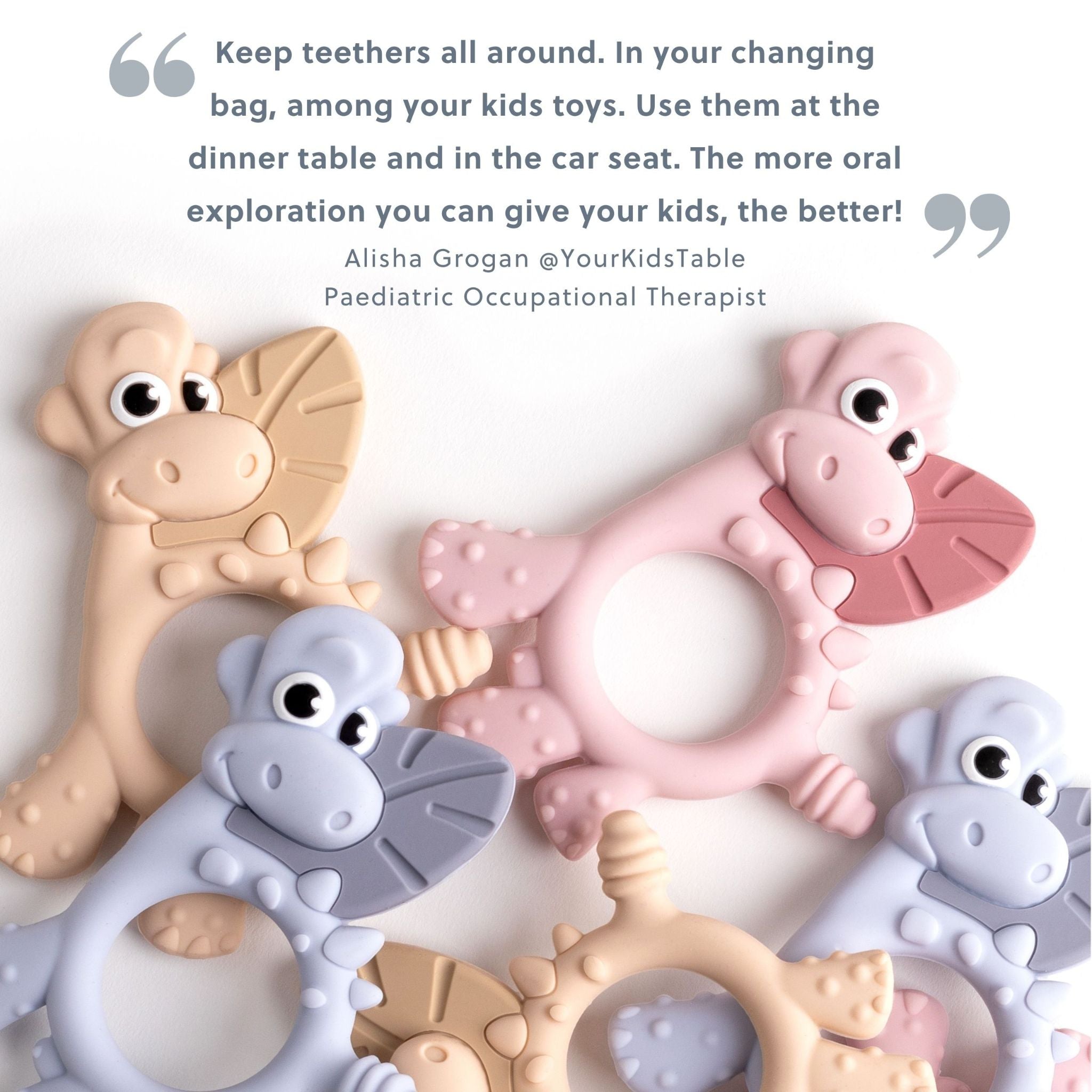 Bibado Sensory Teether Dotty the Dinosaur
