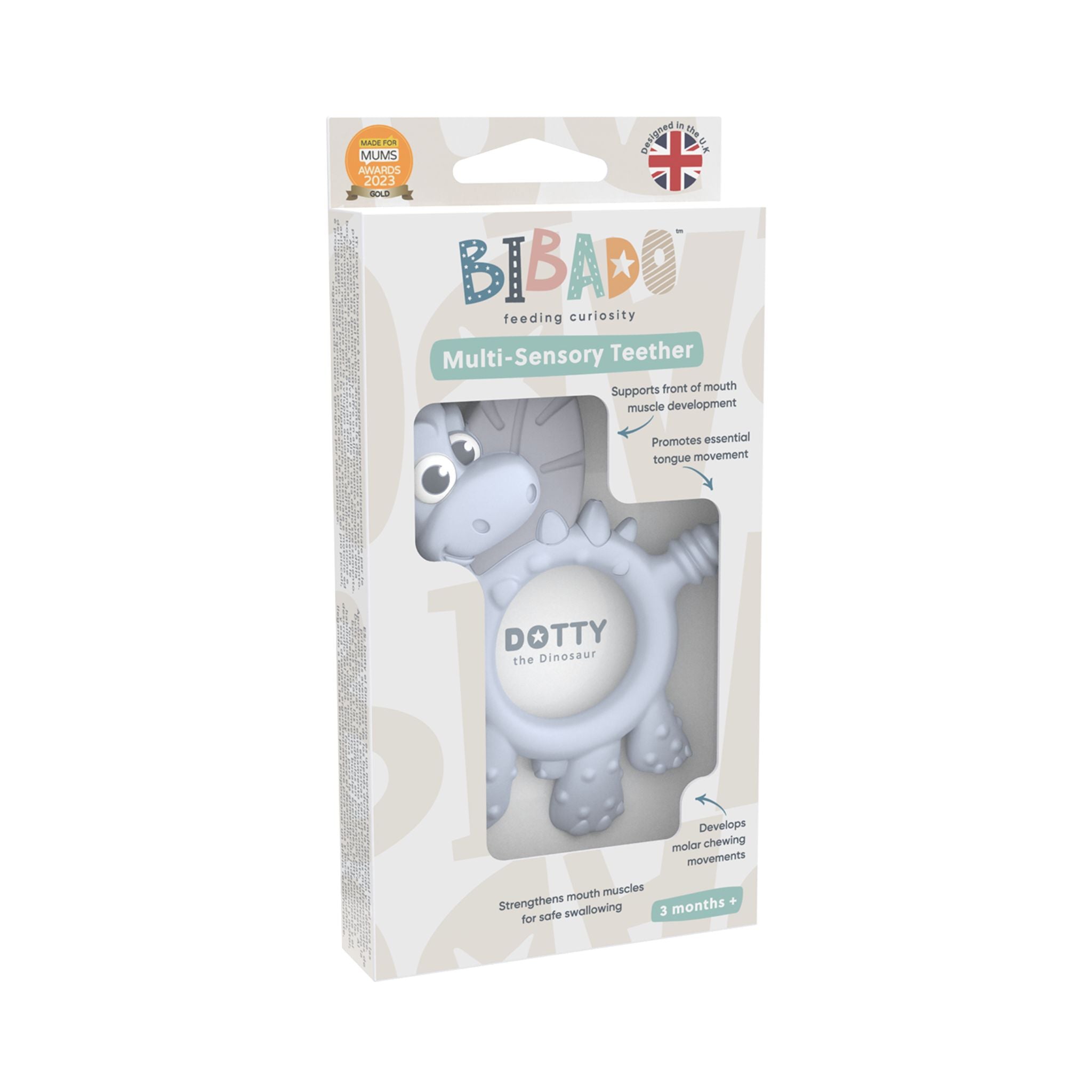 Bibado Sensory Teether Dotty the Dinosaur