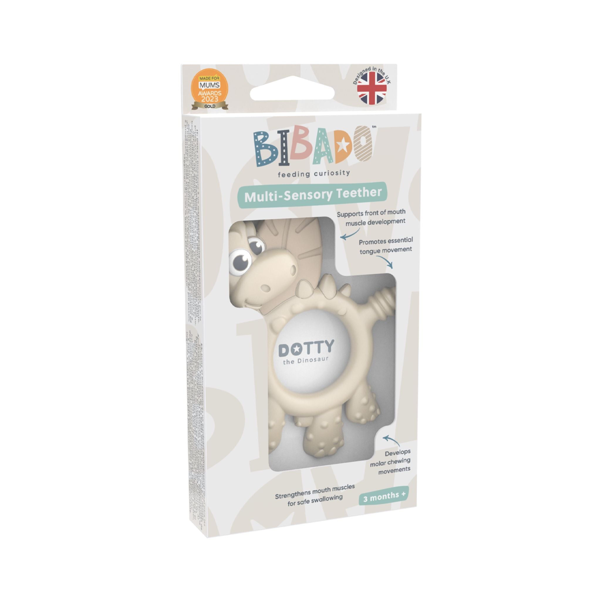 Bibado Sensory Teether Dotty the Dinosaur