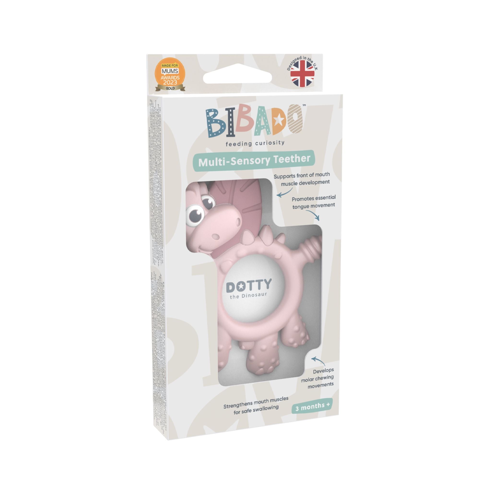 Bibado Sensory Teether Dotty the Dinosaur