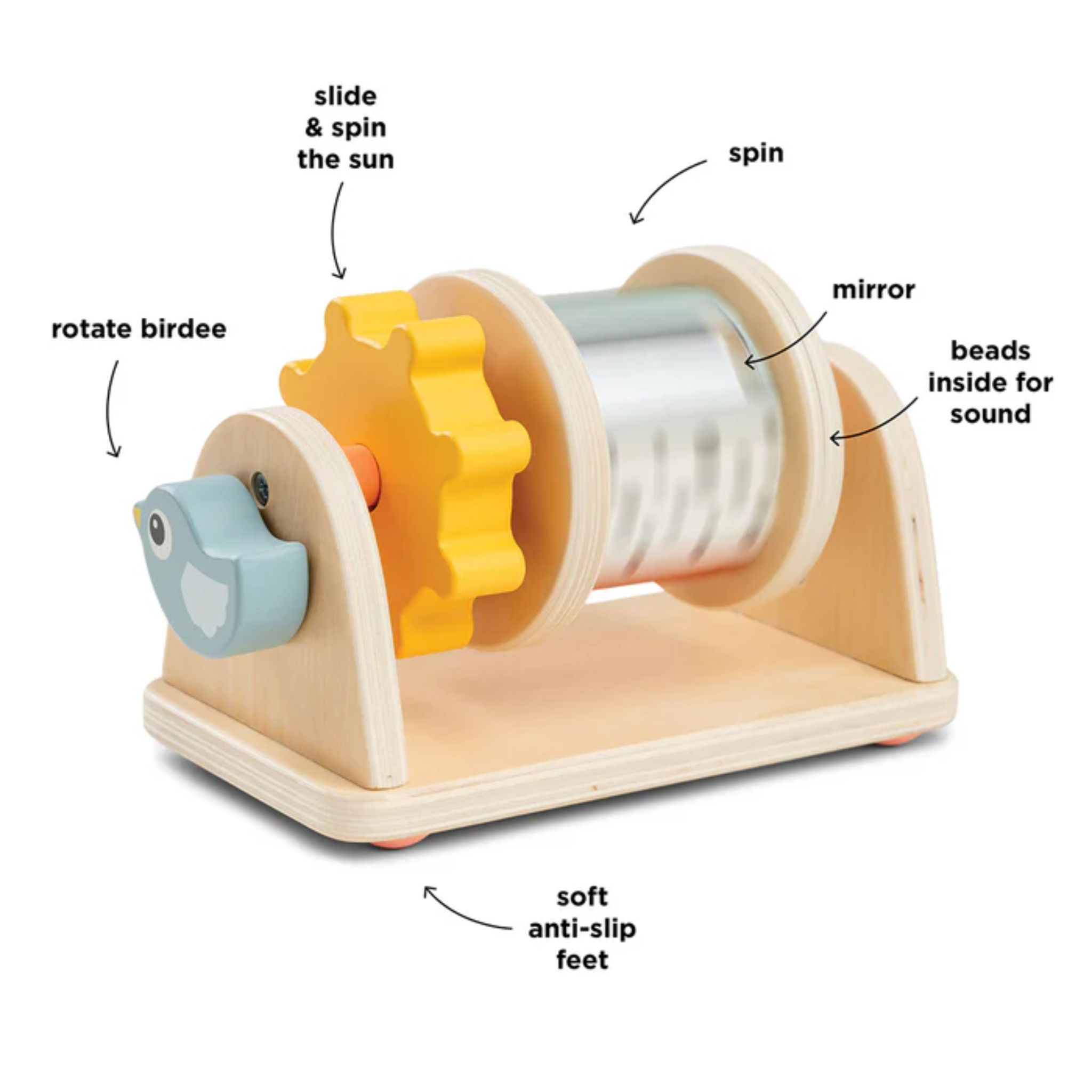 DonebyDeer Spinner Activity Toy Birdee