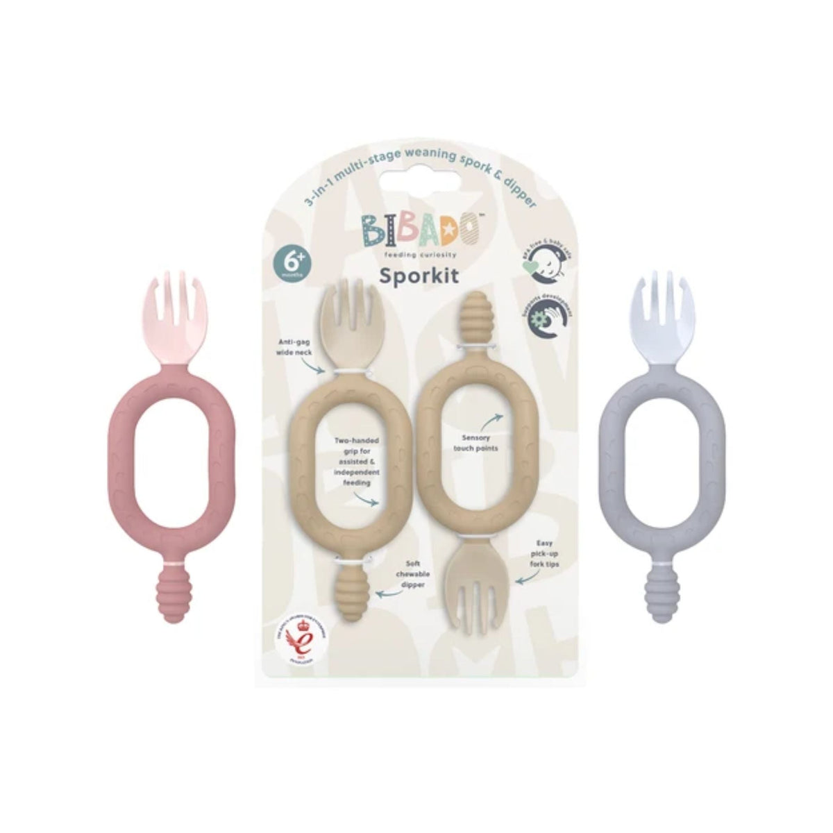 Bibado Sporkit™ Baby Weaning Fork 2-Pack