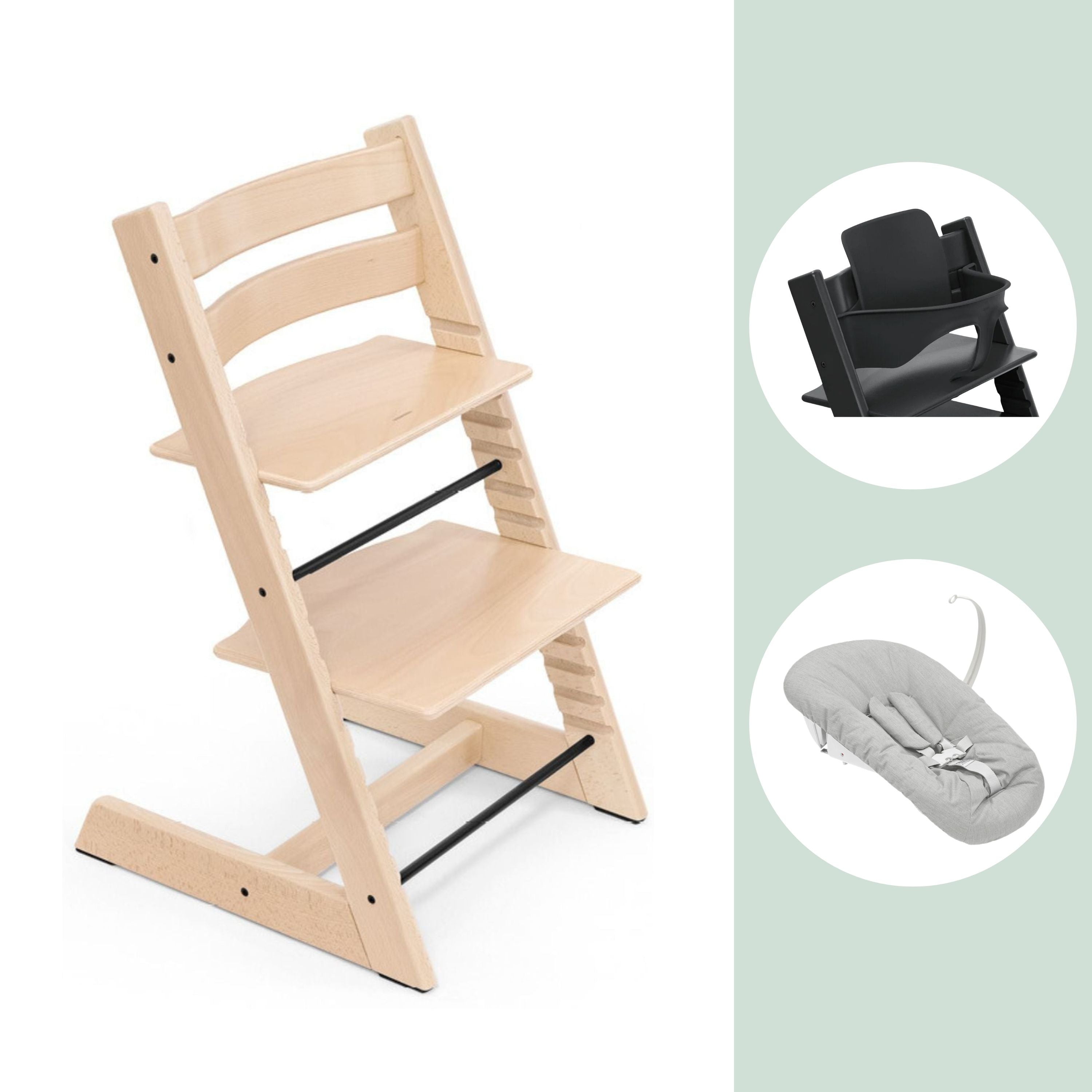 Stokke Tripp Trapp High Chair, Baby Set² & Newborn Bundle