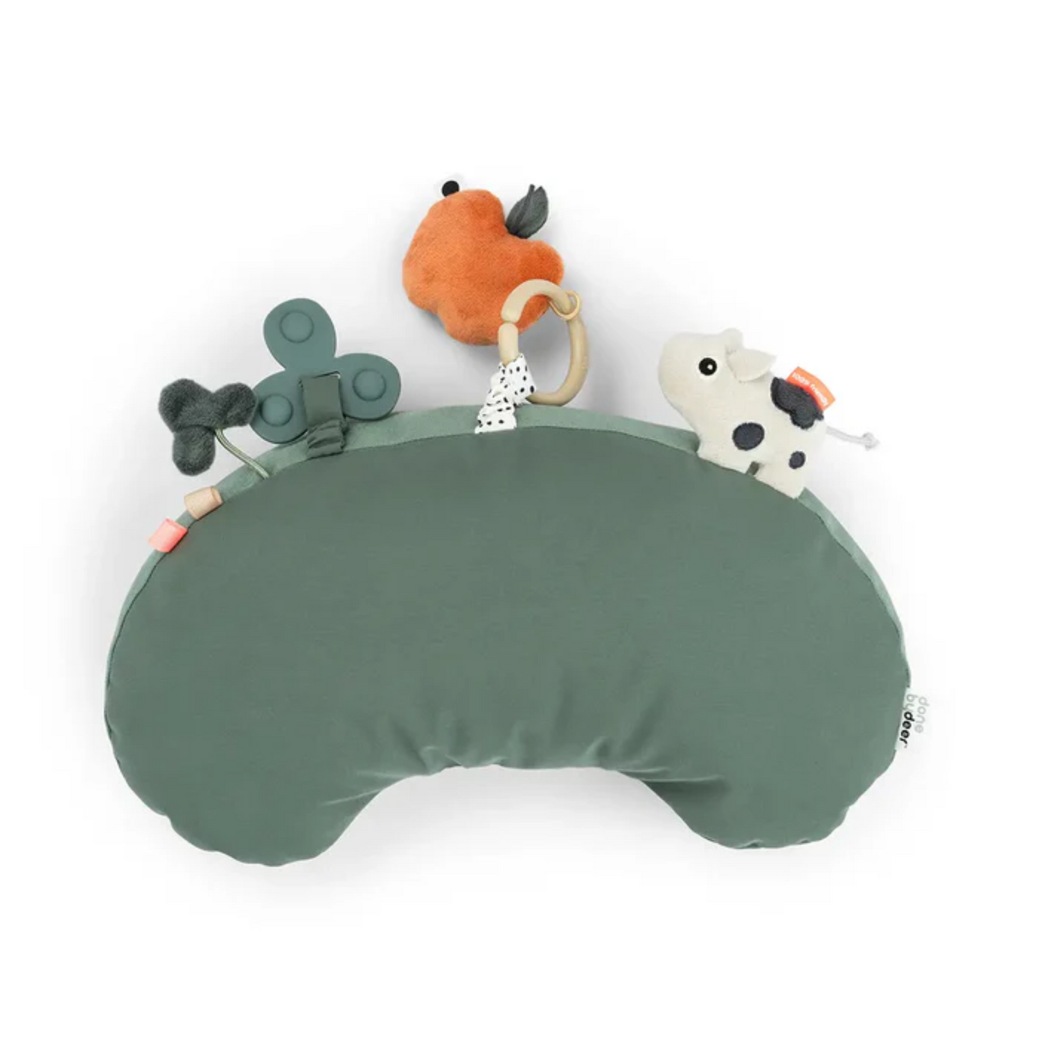 DonebyDeer Tummy Time Activity Pillow Tiny Farm