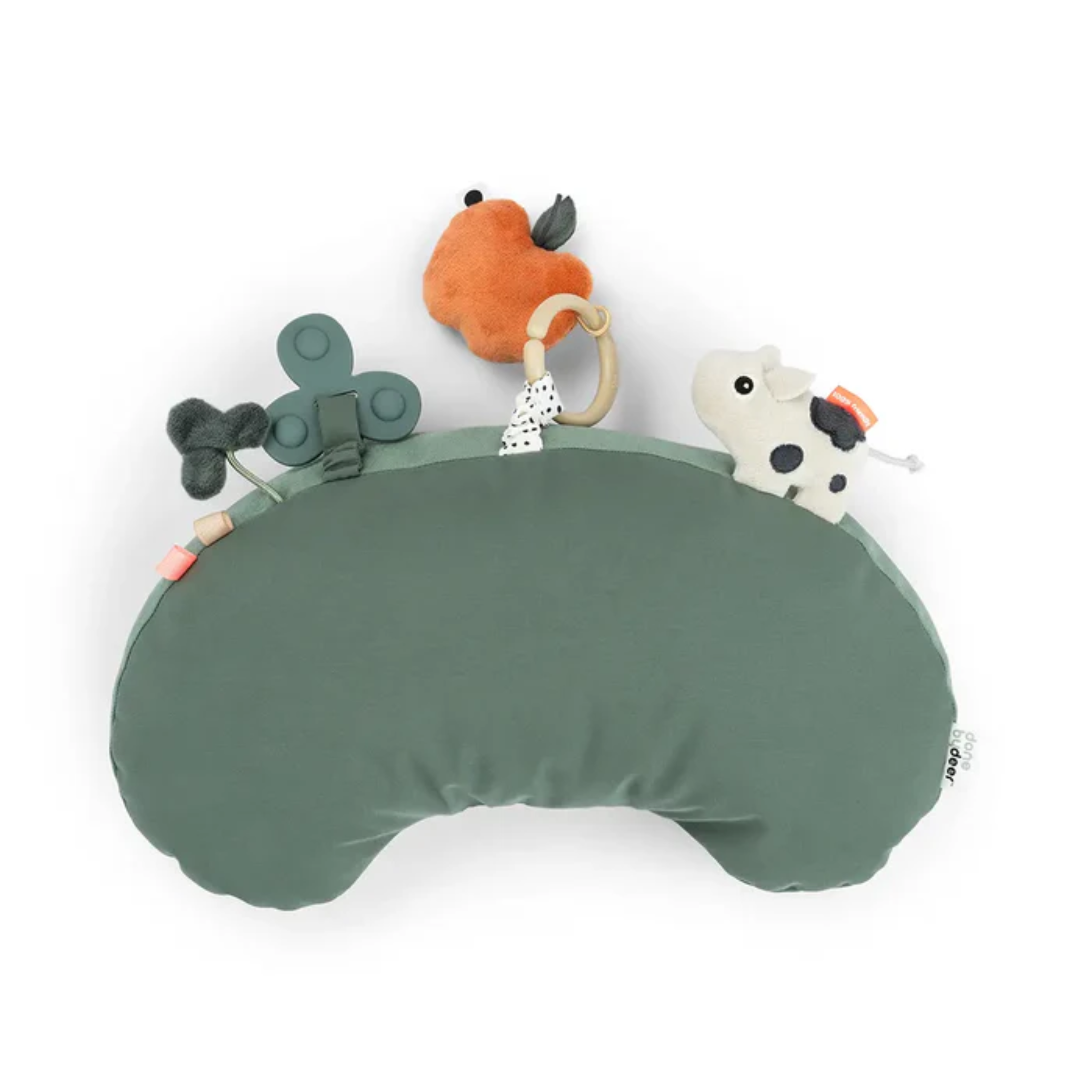 DonebyDeer Tummy Time Activity Pillow Tiny Farm