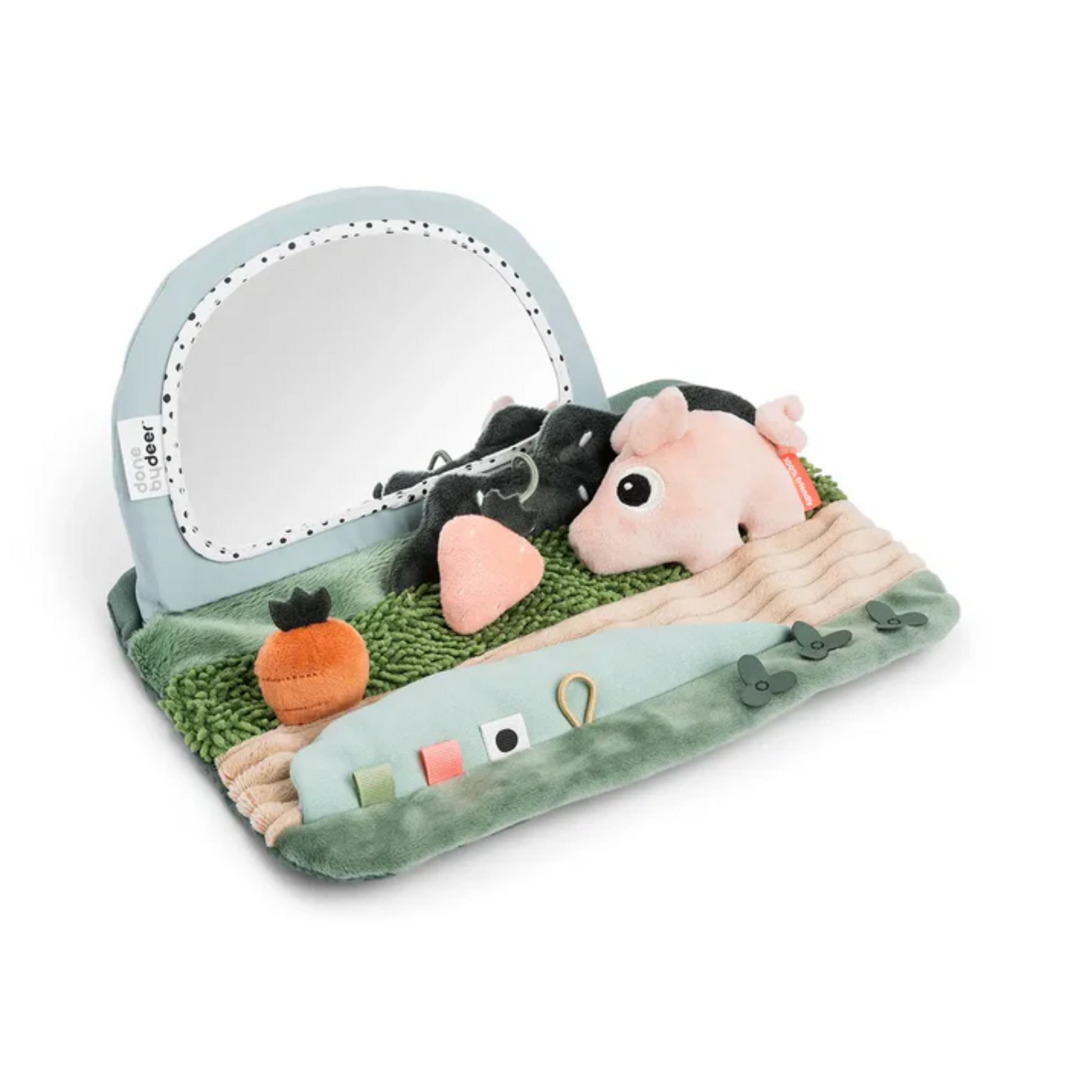 DonebyDeer Tummy Time Sensory Mirror Tiny Farm