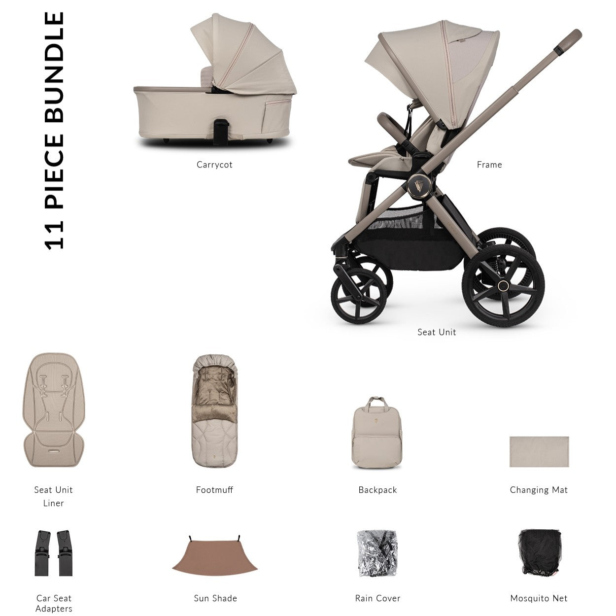 Venicci Upline 3 Essential 2in1 Bundle