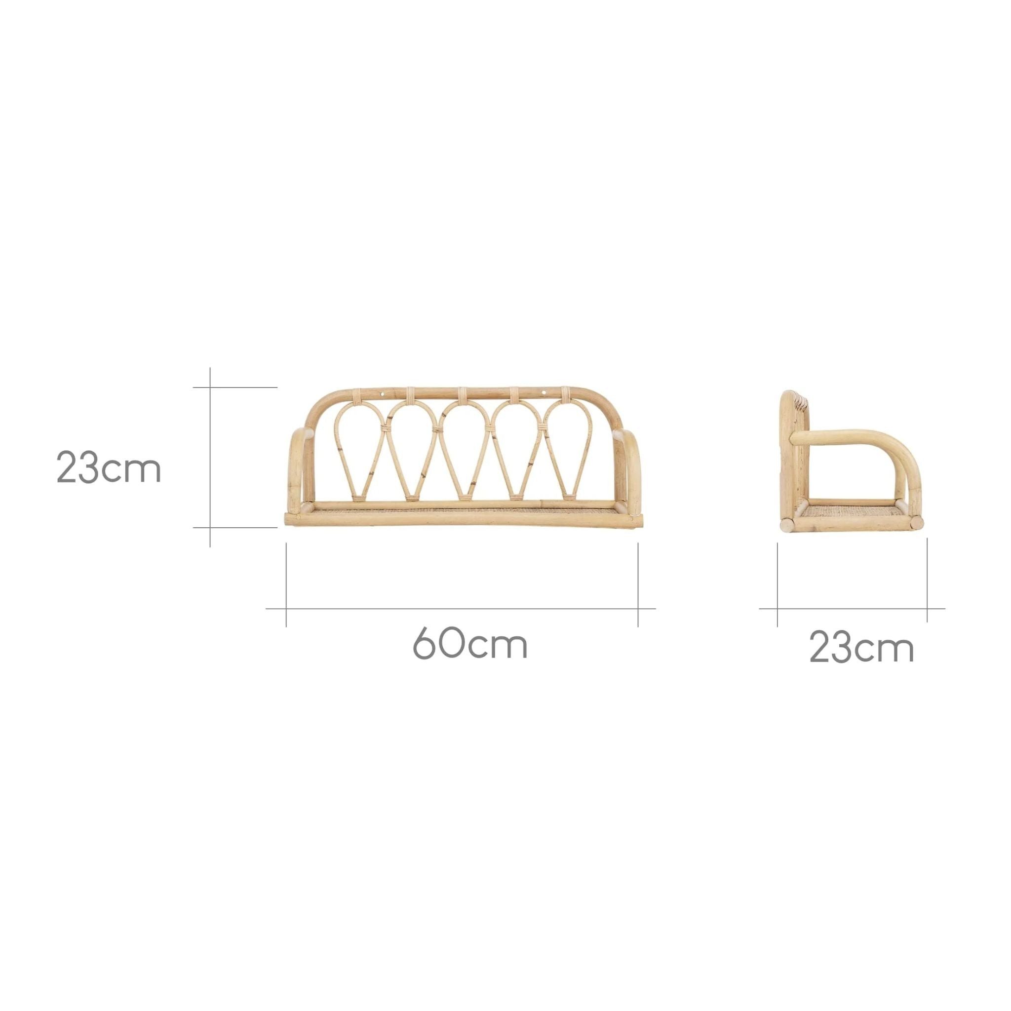 CuddleCo Aria Shelf - Rattan