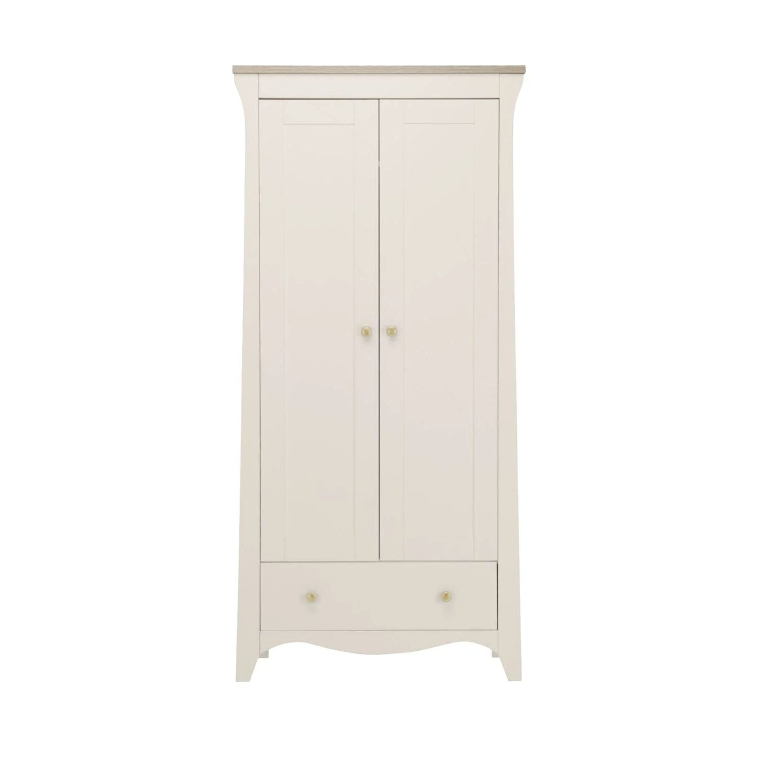 CuddleCo Clara 2 Door Double Wardrobe - Cashmere
