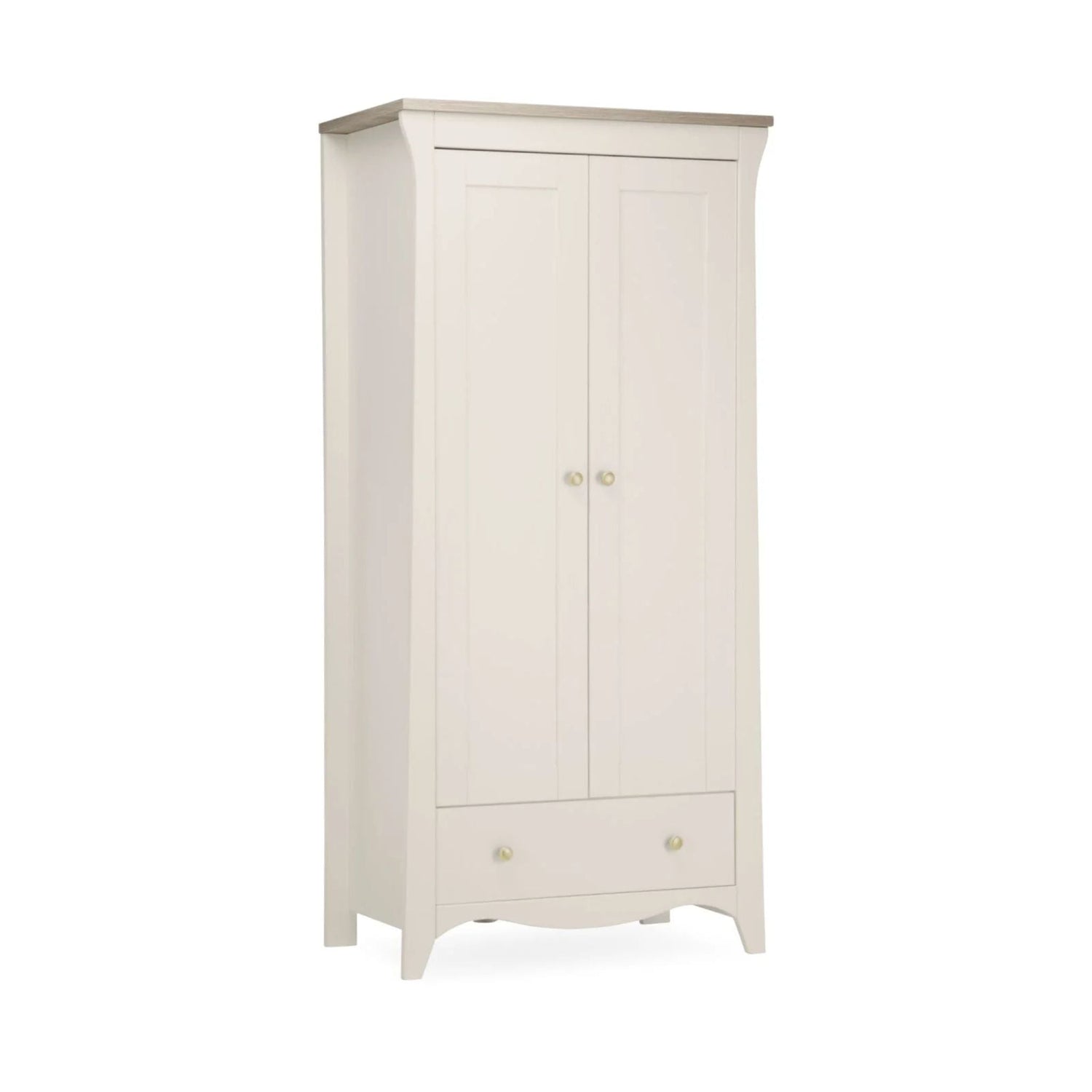 CuddleCo Clara 2 Door Double Wardrobe - Cashmere