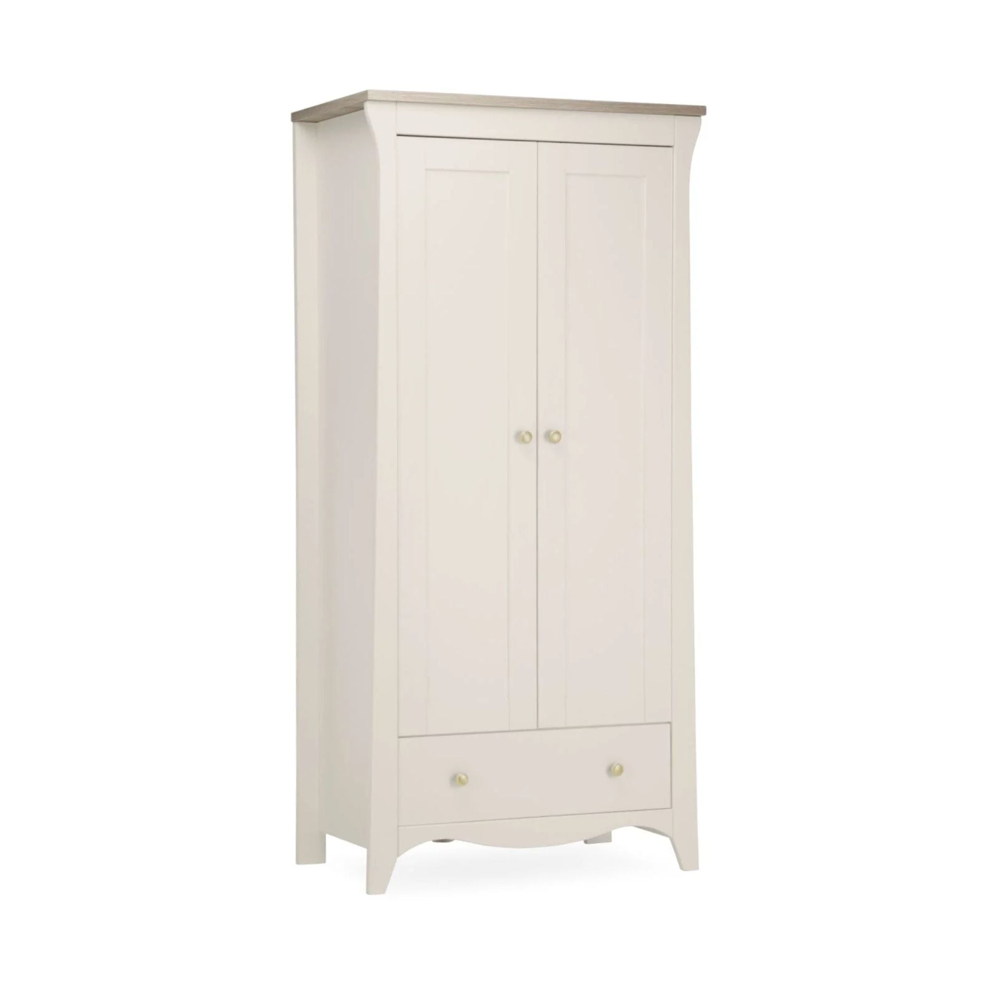 CuddleCo Clara 2 Door Double Wardrobe - Cashmere