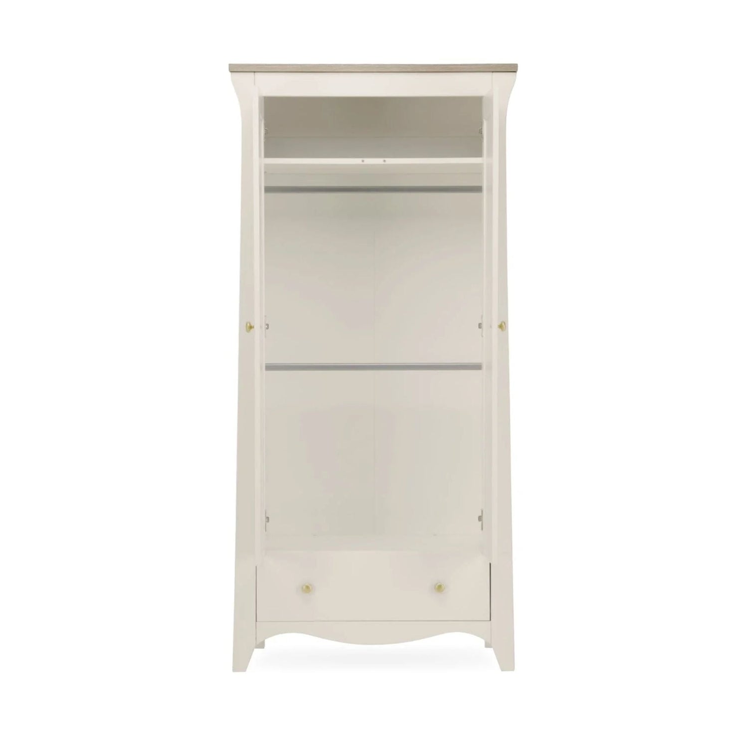CuddleCo Clara 2 Door Double Wardrobe - Cashmere