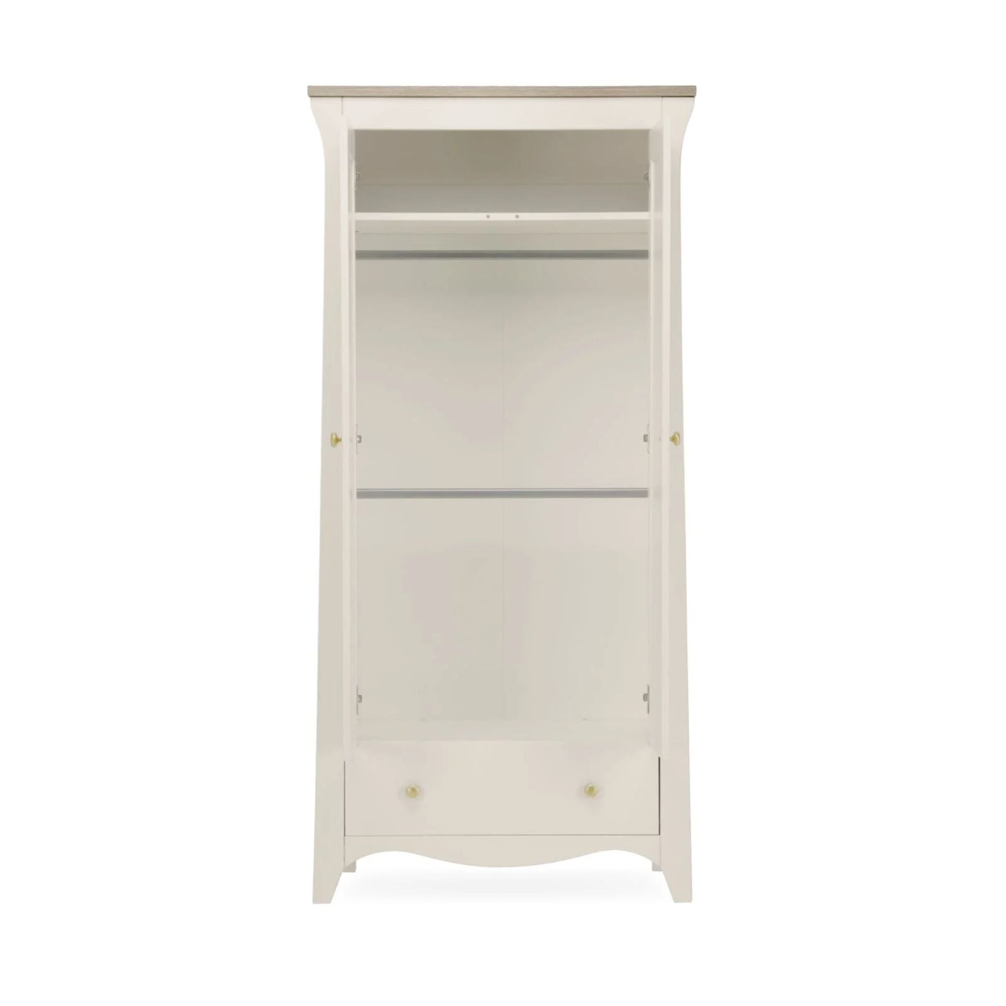 CuddleCo Clara 2 Door Double Wardrobe - Cashmere