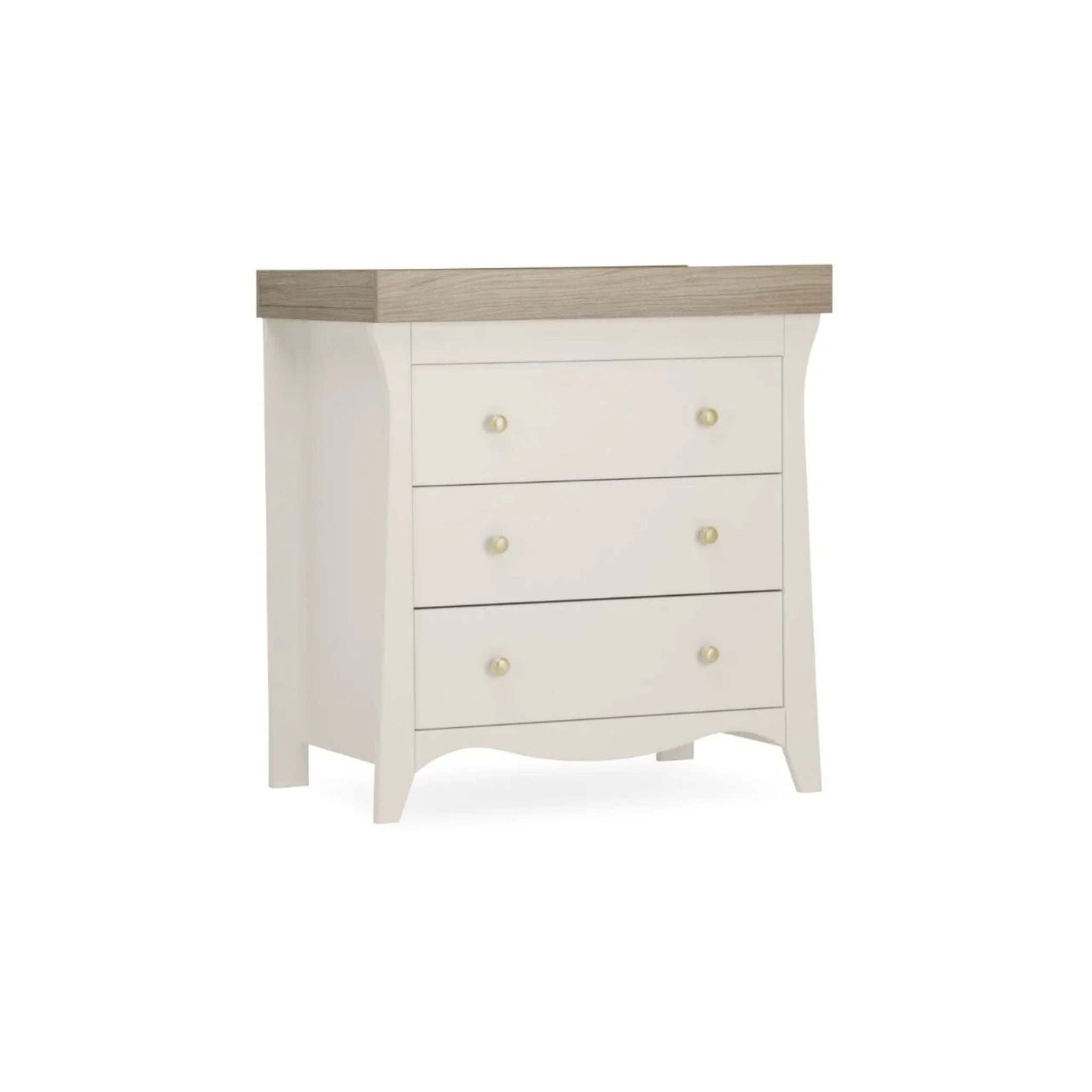 CuddleCo Clara 3 Drawer Dresser & Changer - Cashmere
