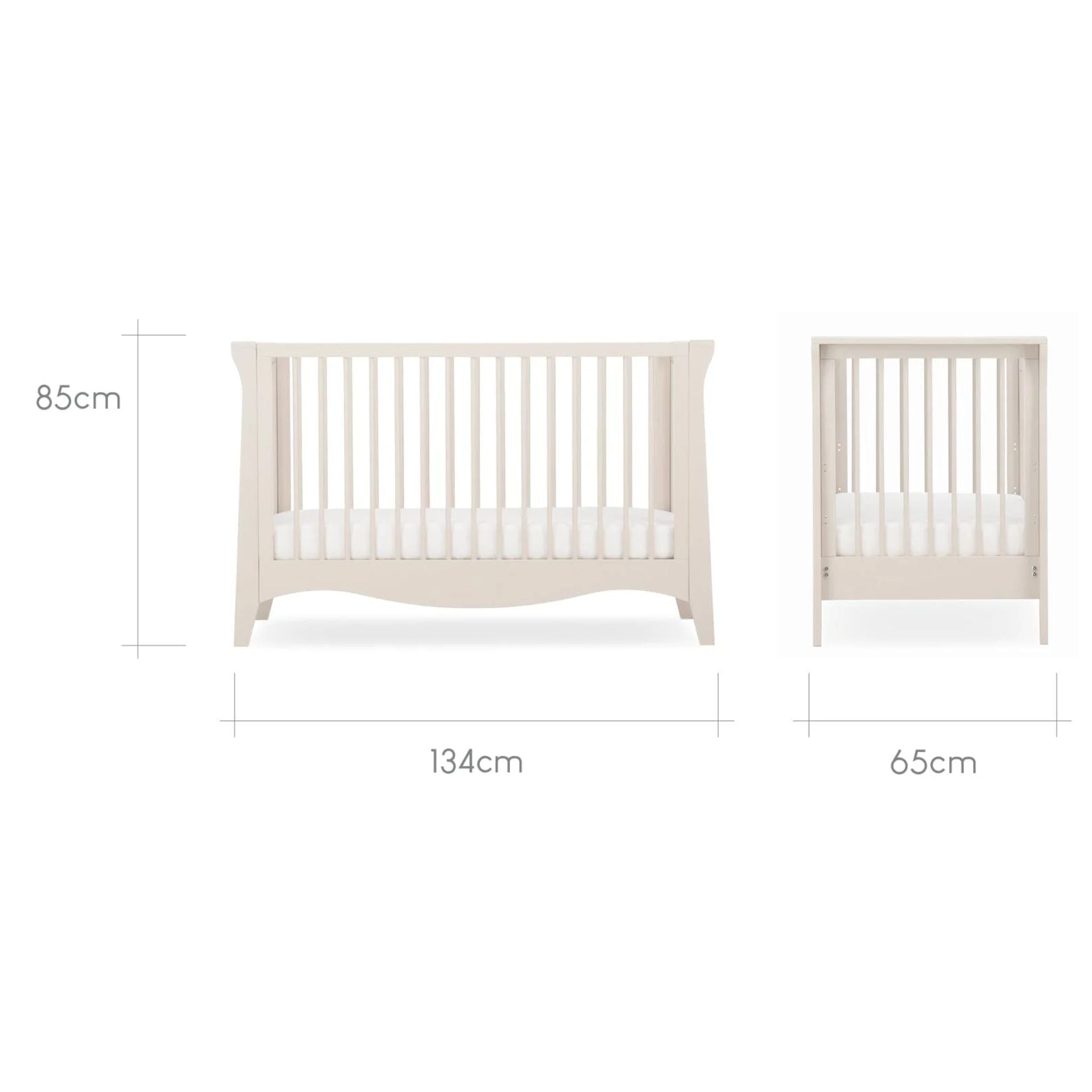 CuddleCo Clara Mini Cot Bed - Cashmere