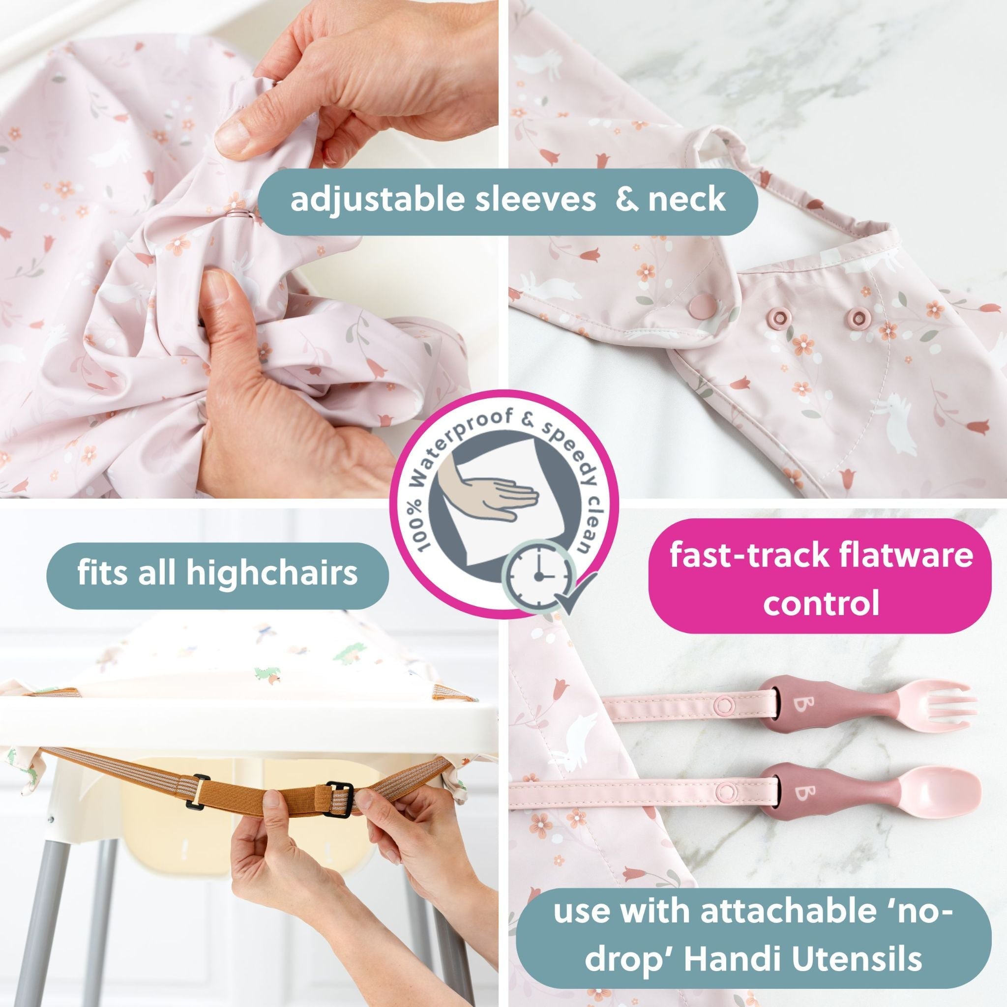 Bibado Coverall Long-Sleeve Weaning Bib